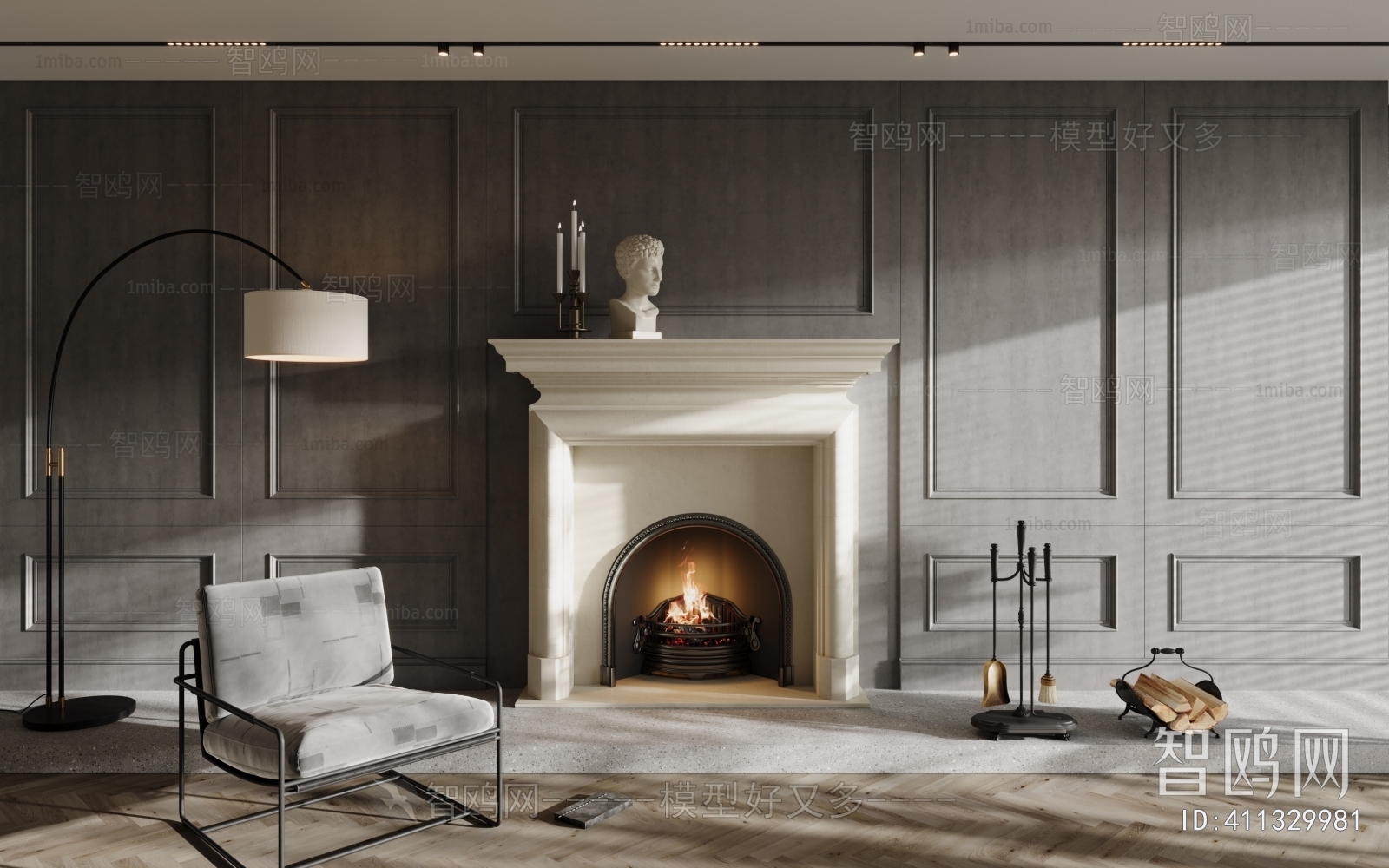 French Style Fireplace