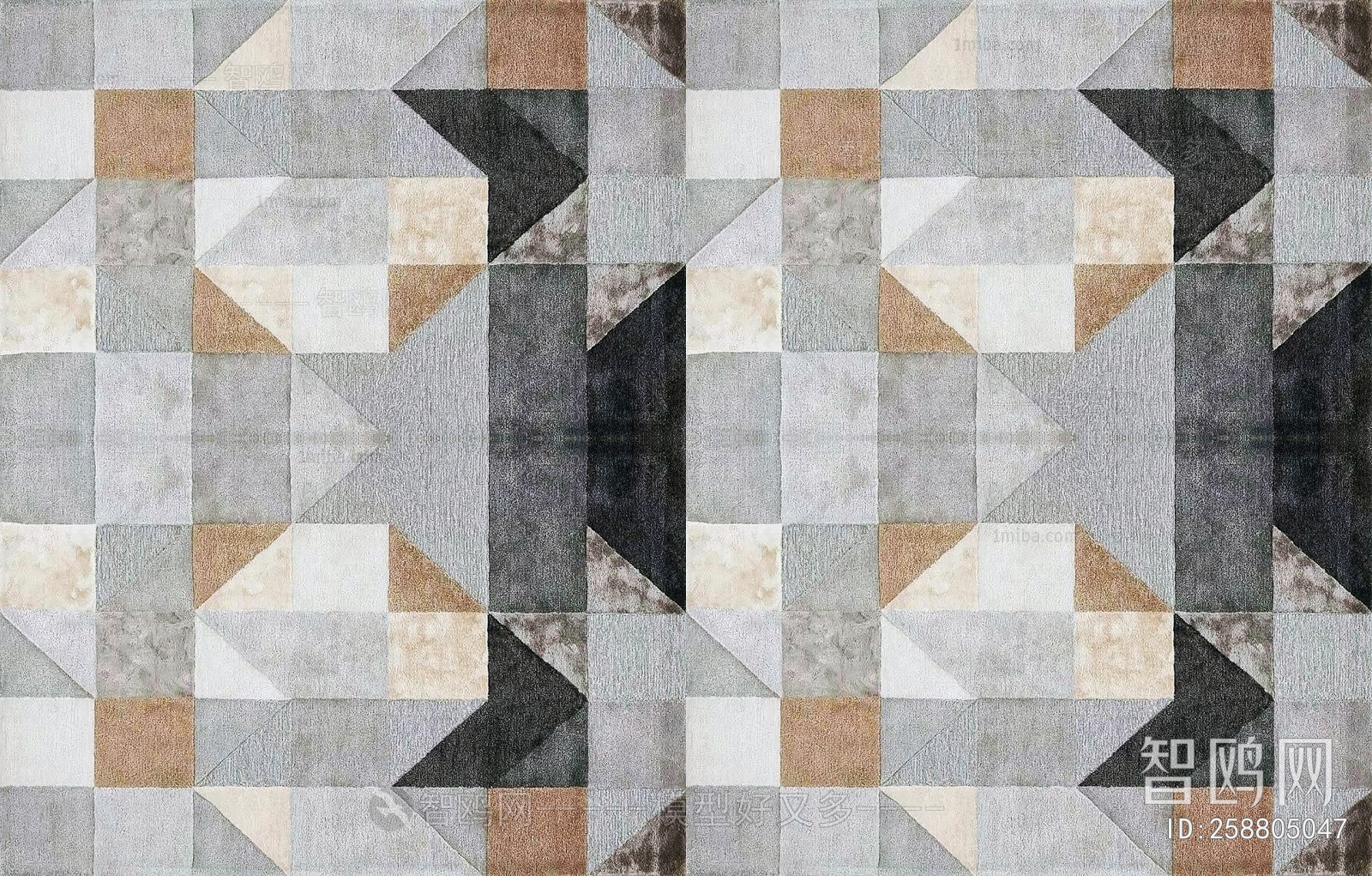 几何抽象艺术地毯