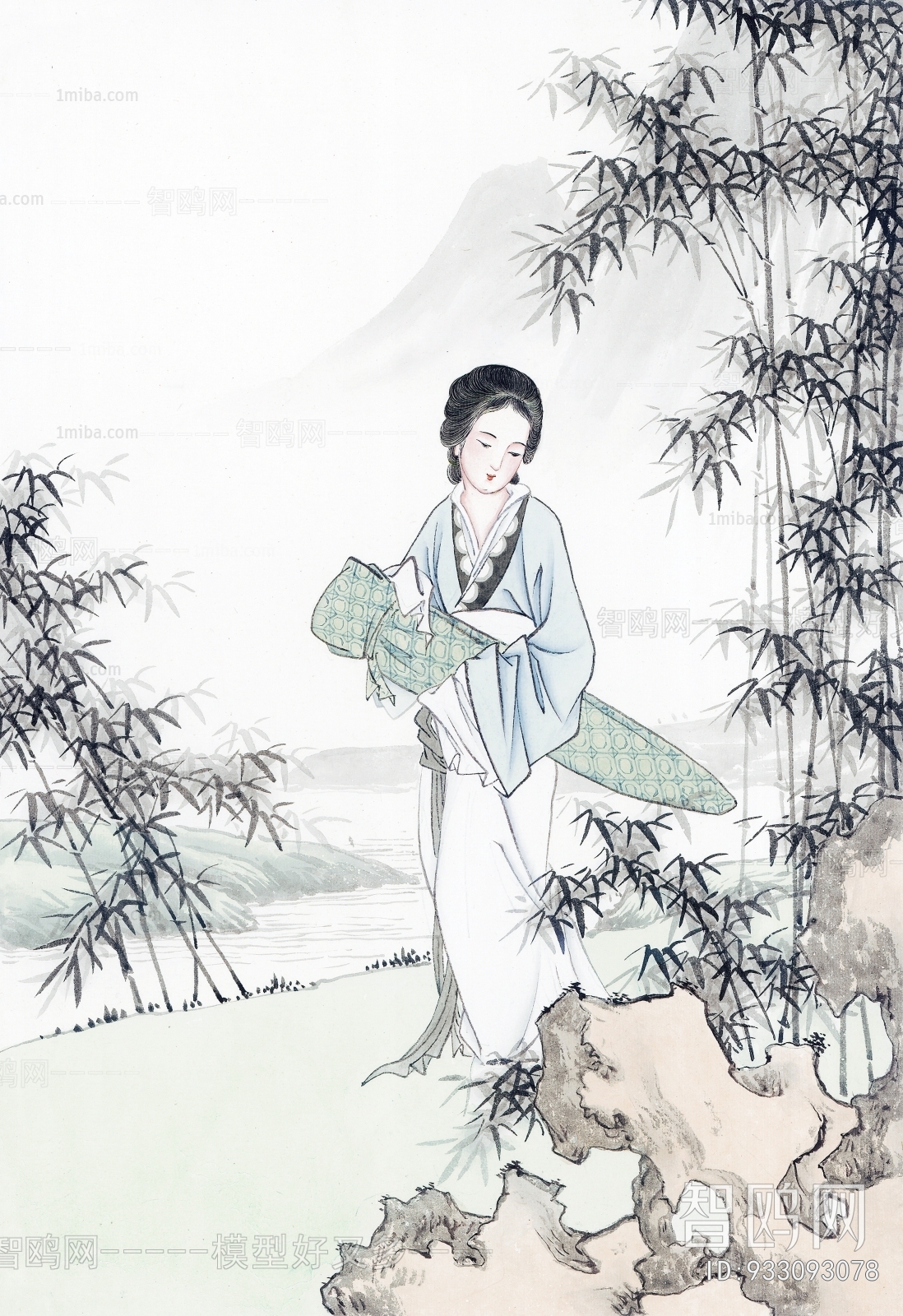 中式人物装饰画