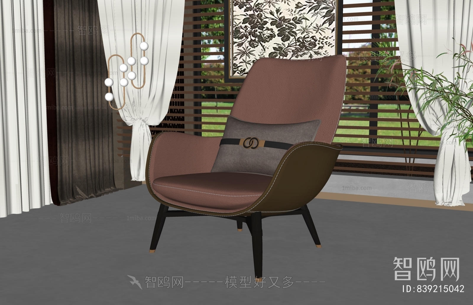 Simple European Style Lounge Chair