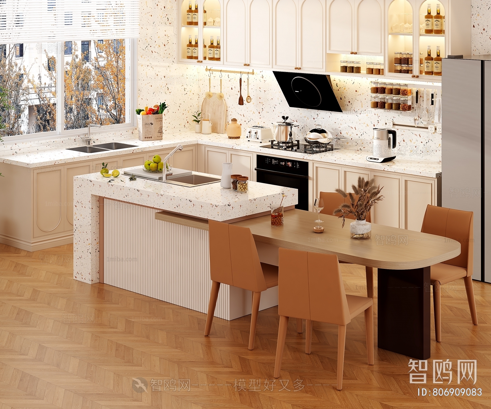 Nordic Style Open Kitchen