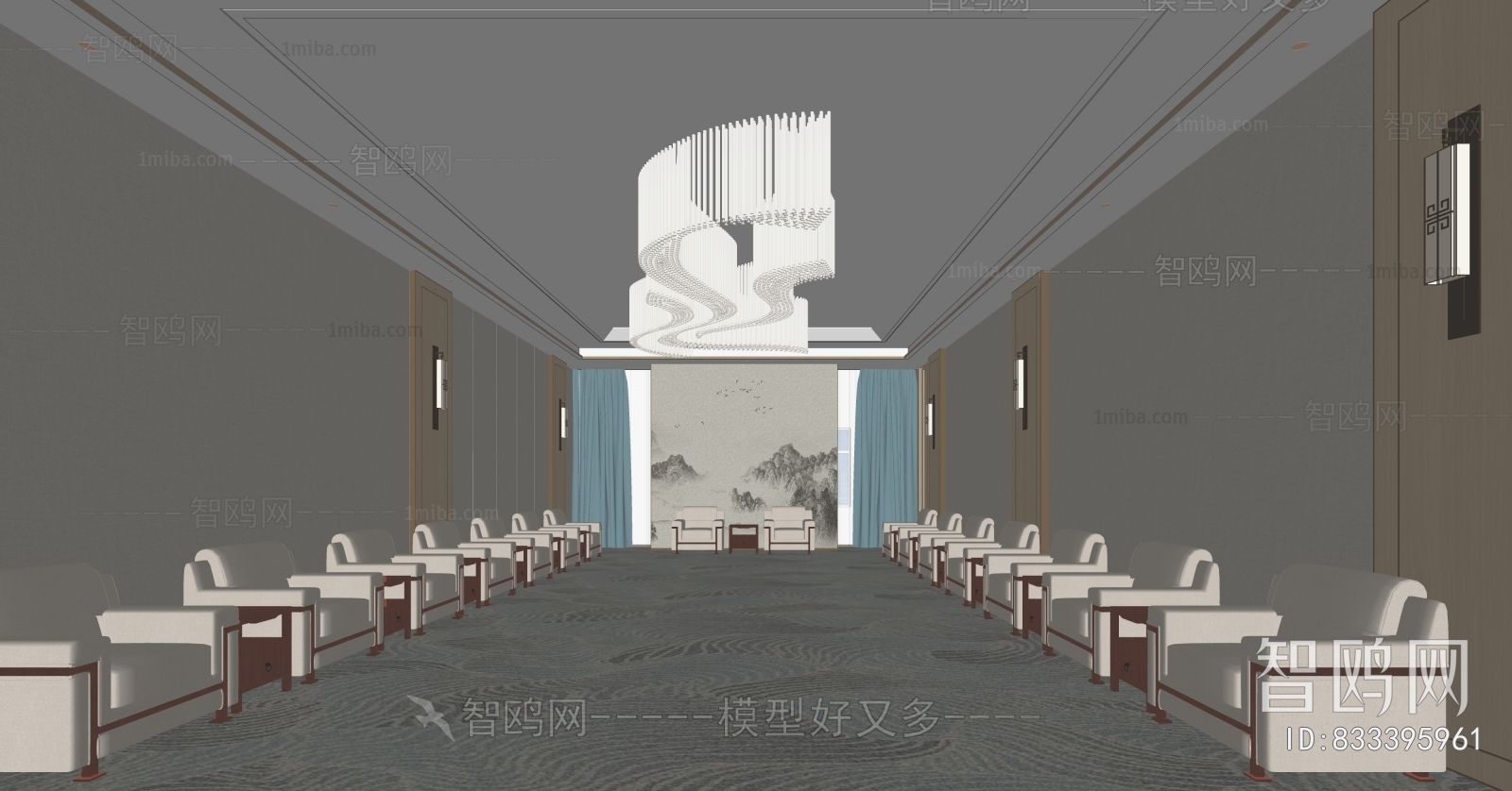 New Chinese Style Reception Room