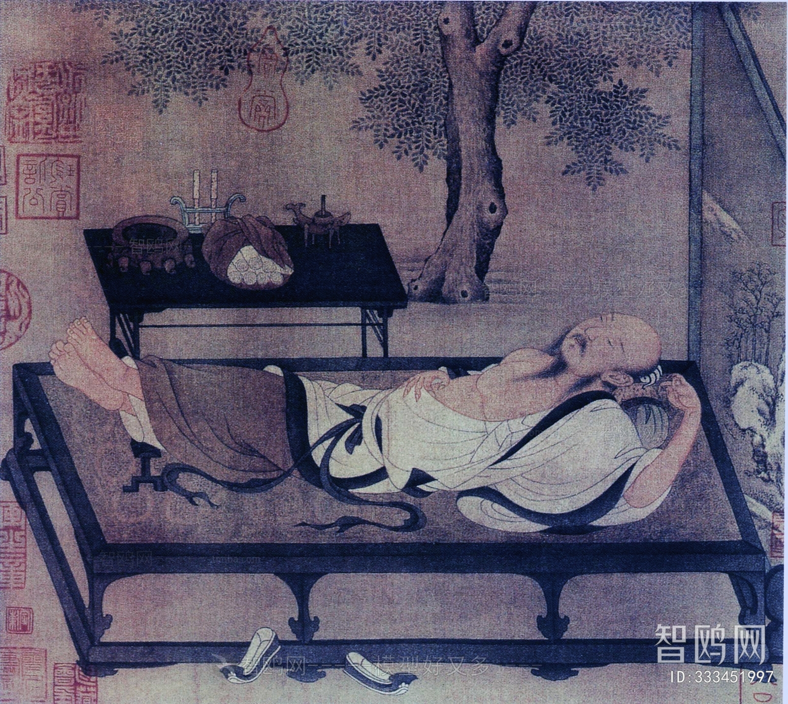 中式人物装饰画