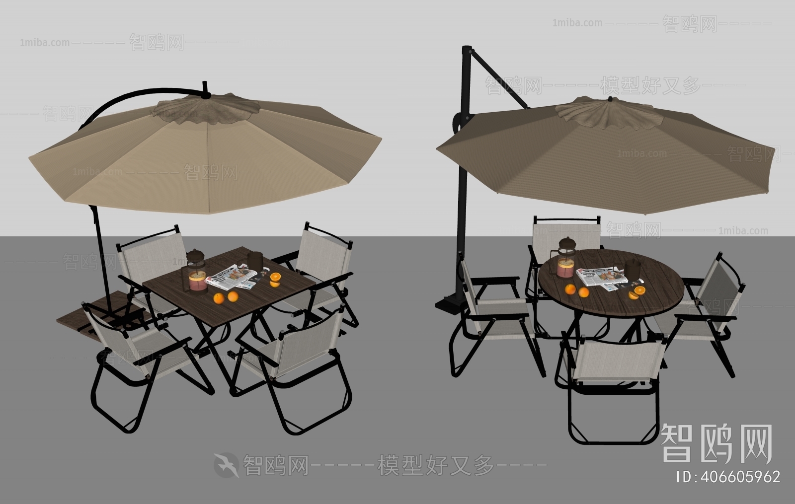 现代户外休闲桌椅组合 遮阳伞