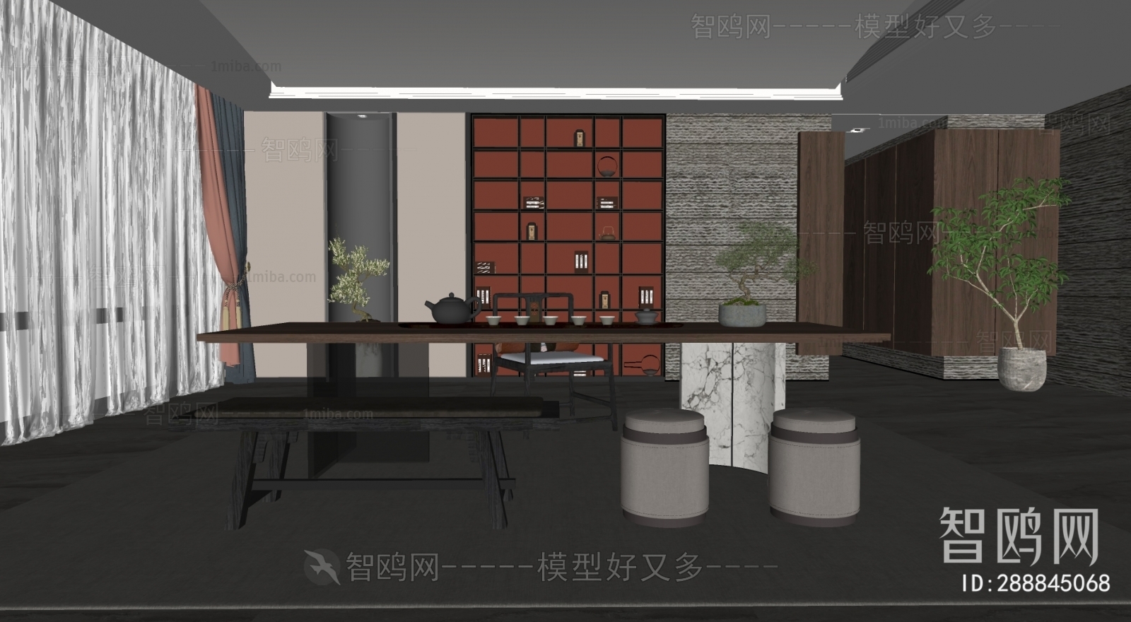 Modern New Chinese Style Tea House