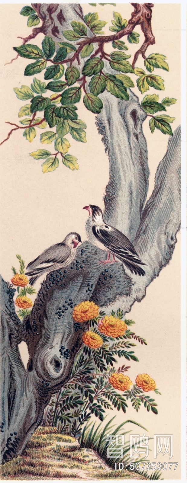 中式国画花鸟画