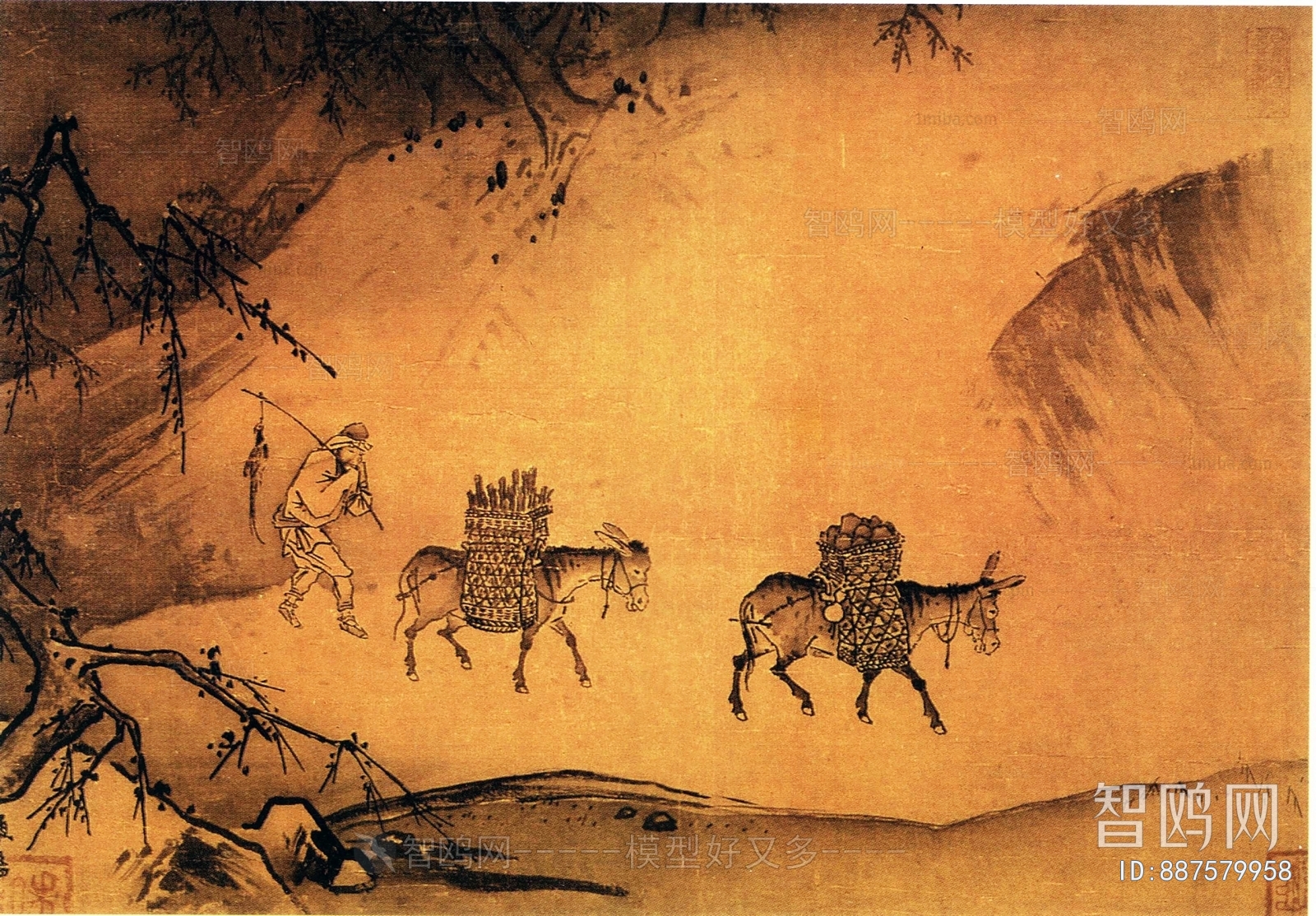 中式国画山水画