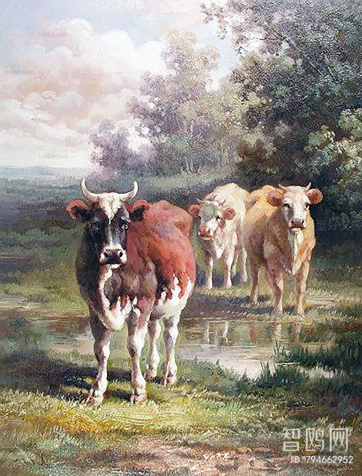 牛装饰画