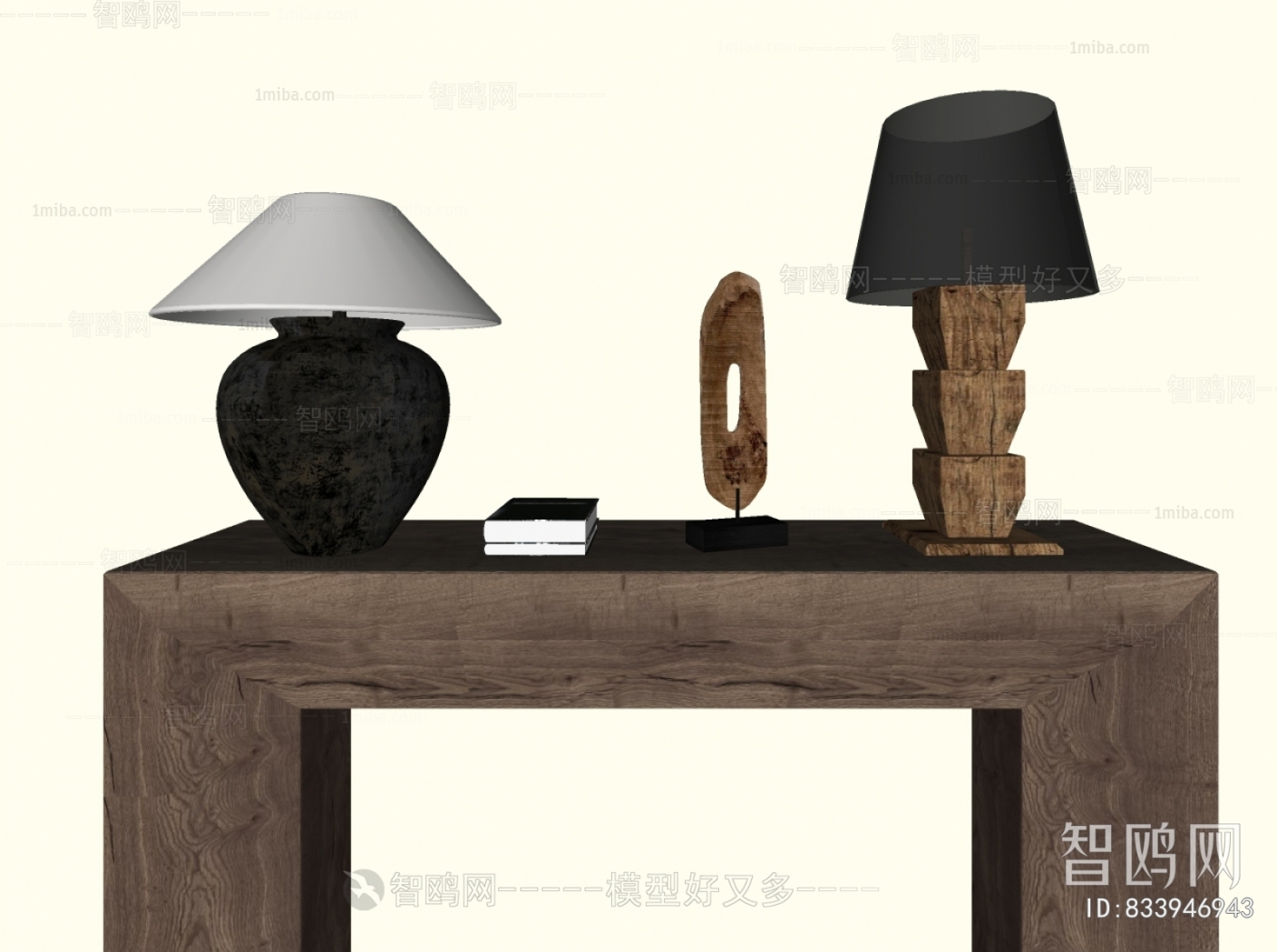 Wabi-sabi Style Table Lamp