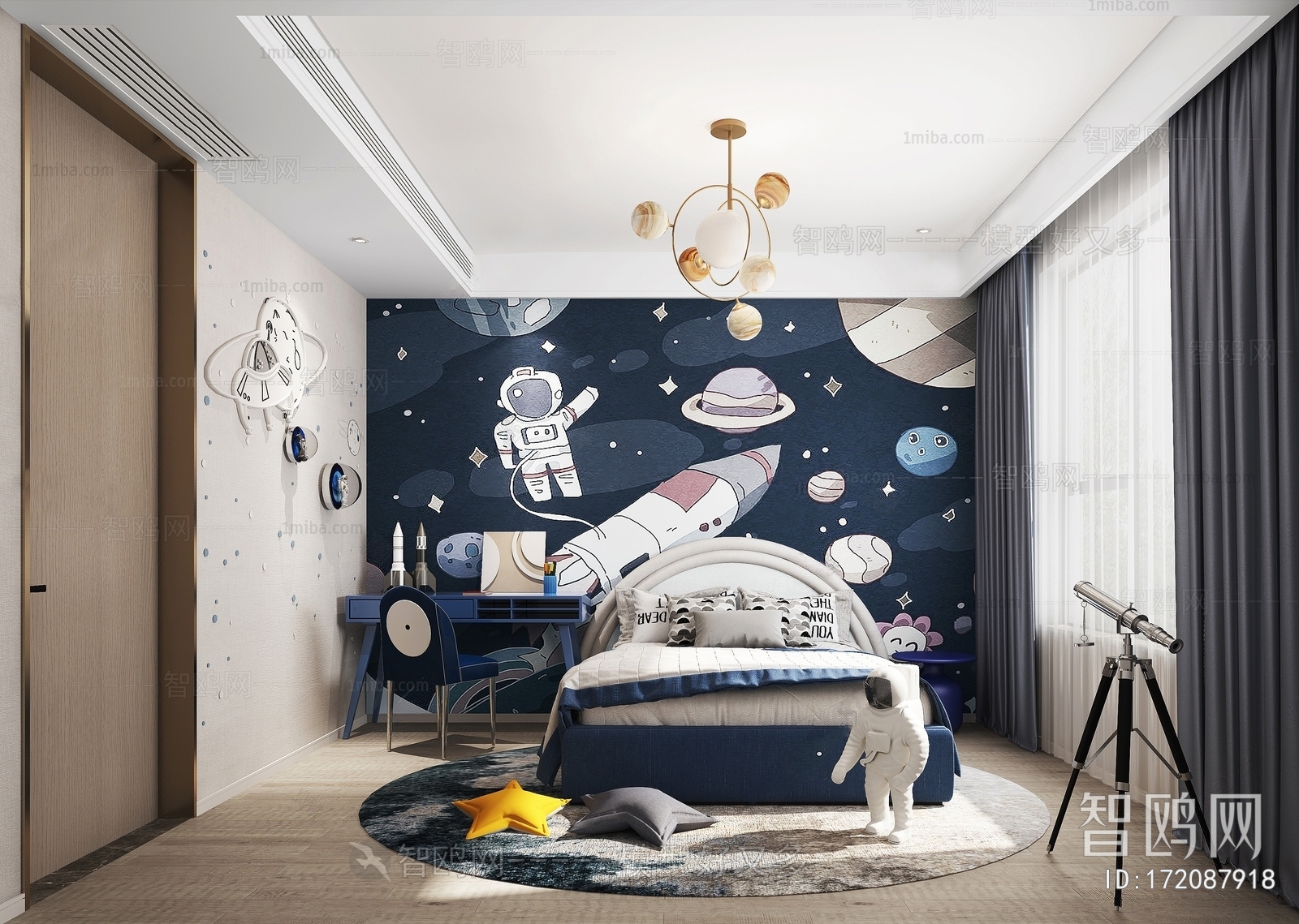 Modern Boy's Room And Son's Room