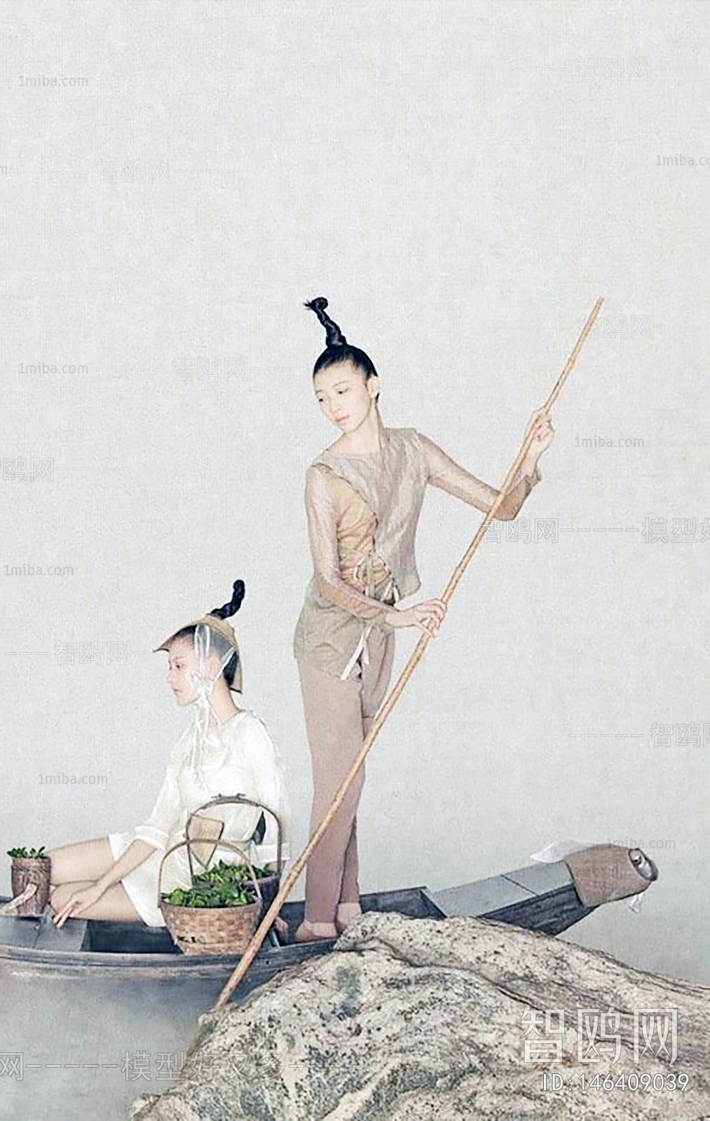 新中式人物装饰画