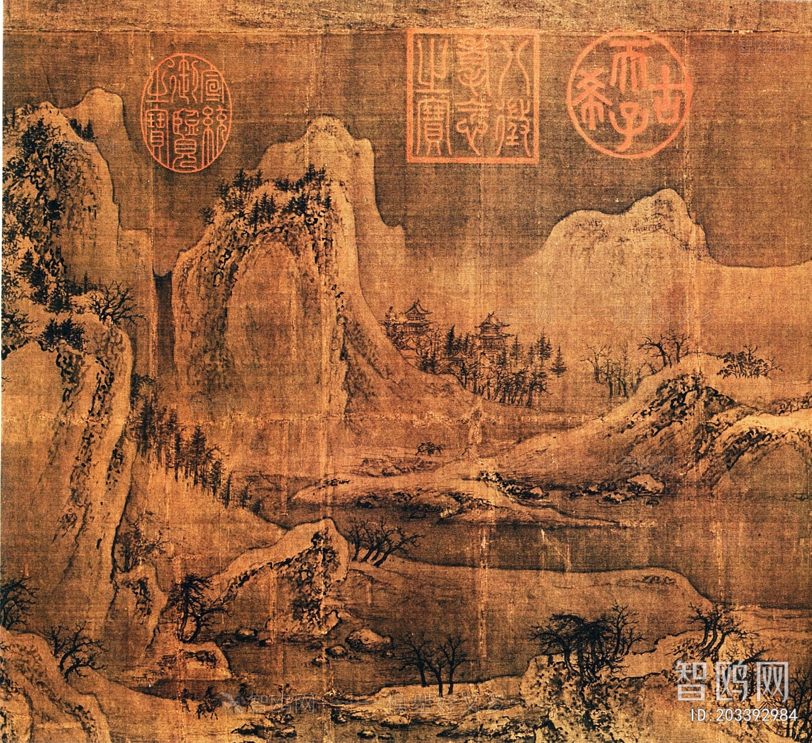 中式国画山水画