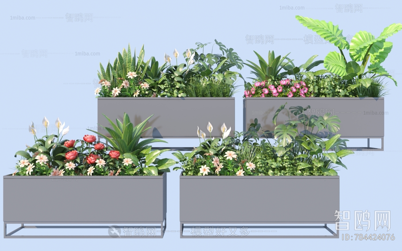 Modern Flower Bed, Flower Bowl, Flower Box