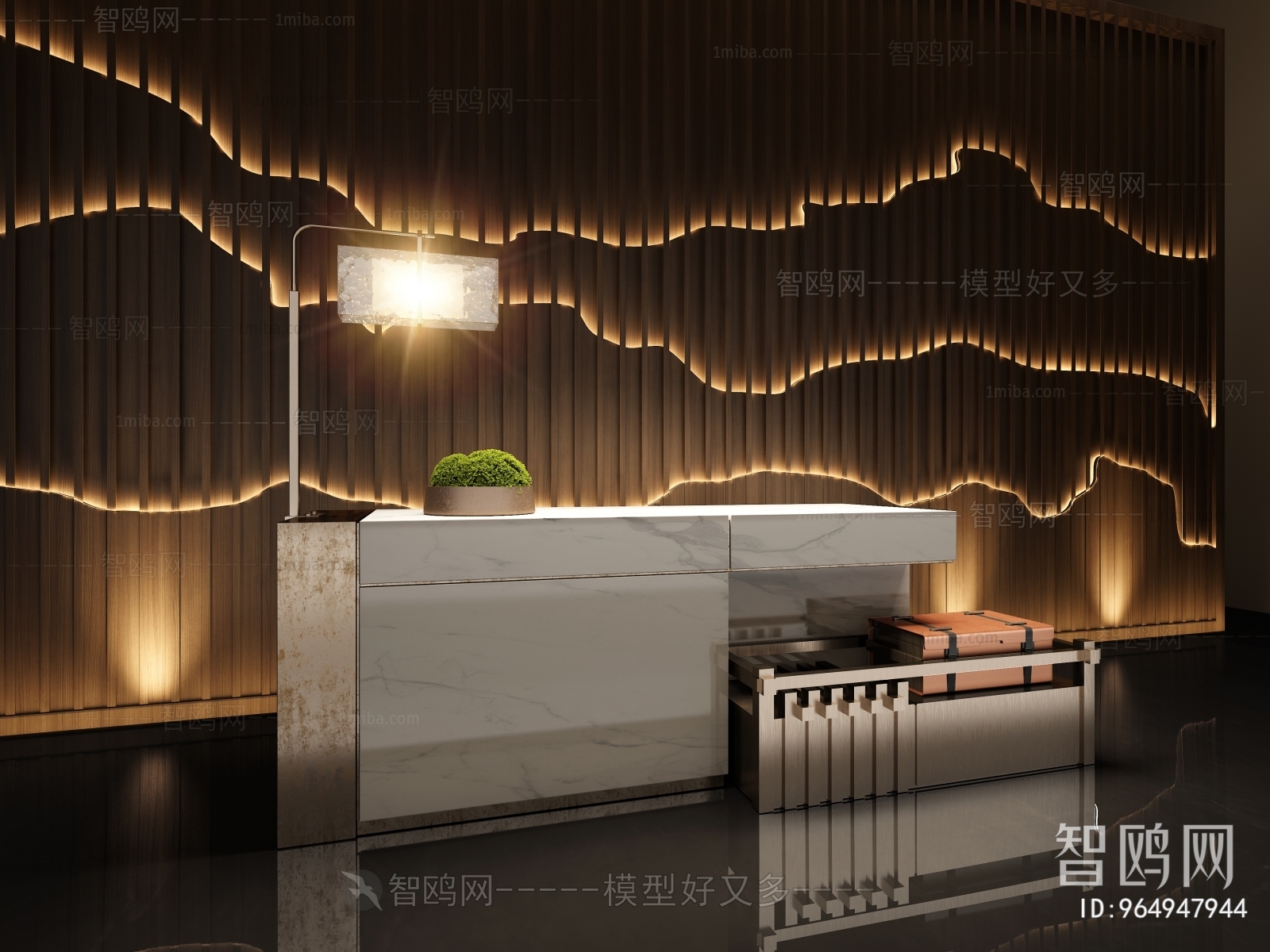 New Chinese Style Reception Desk