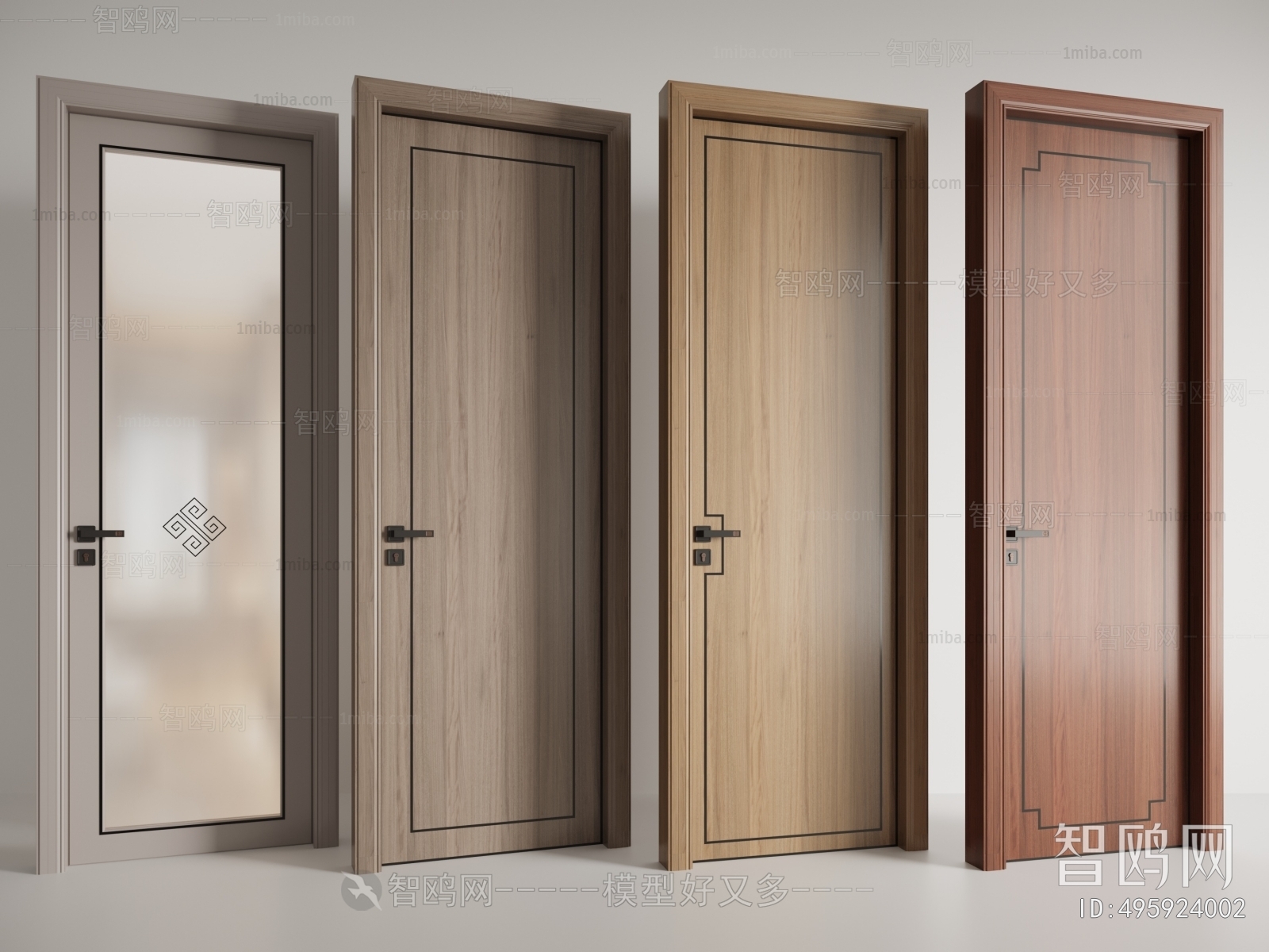 New Chinese Style Single Door