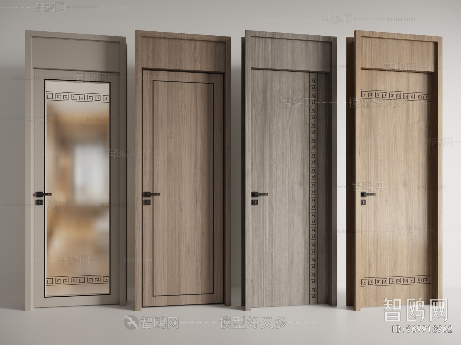 New Chinese Style Single Door