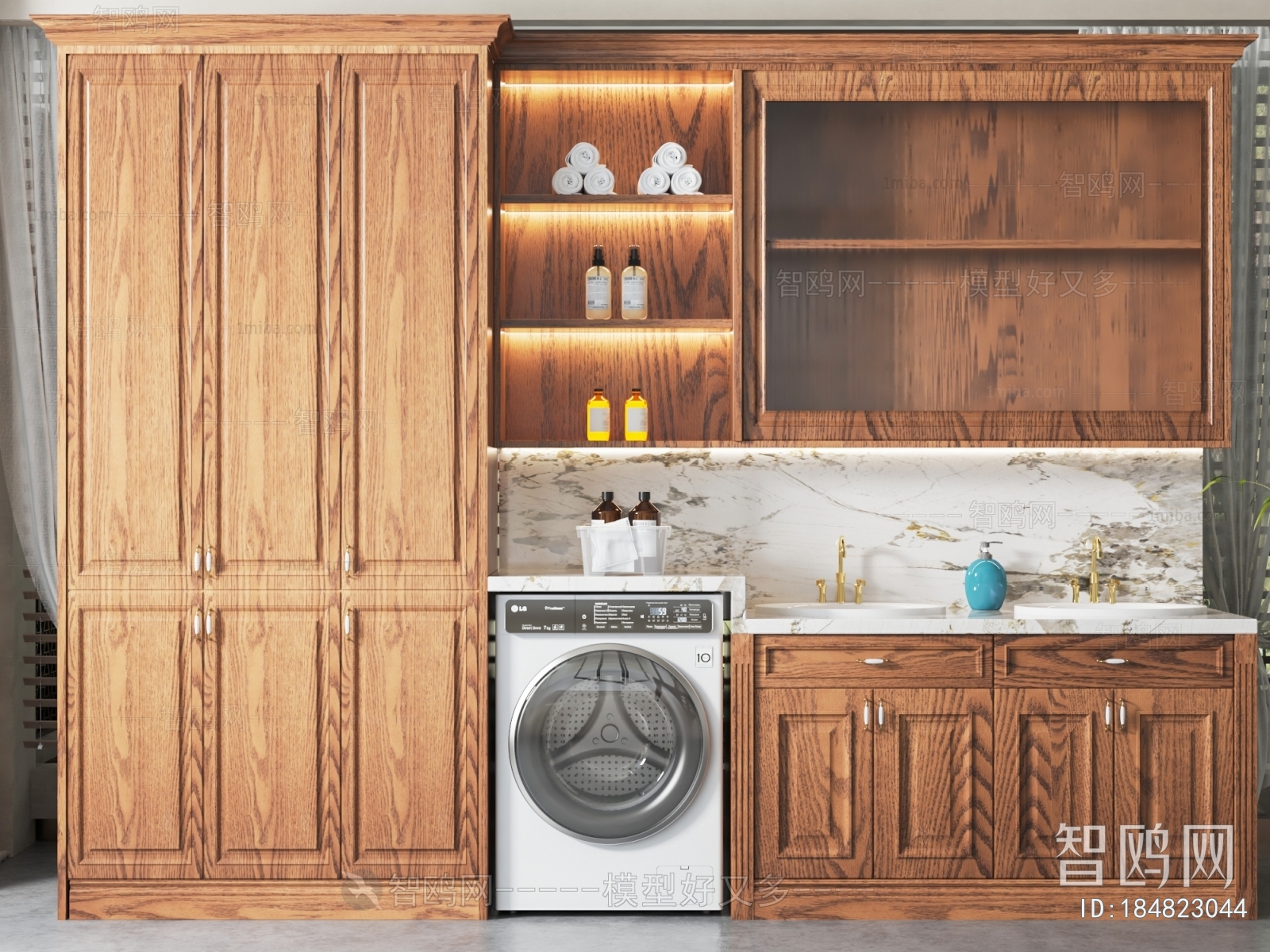 American Style Laundry Cabinet