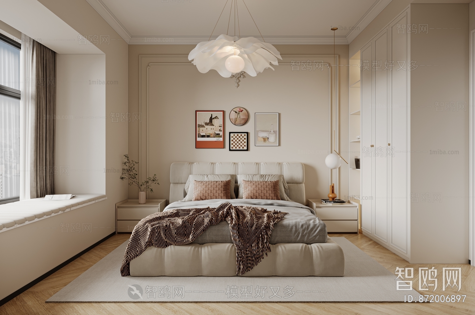 Modern French Style Bedroom