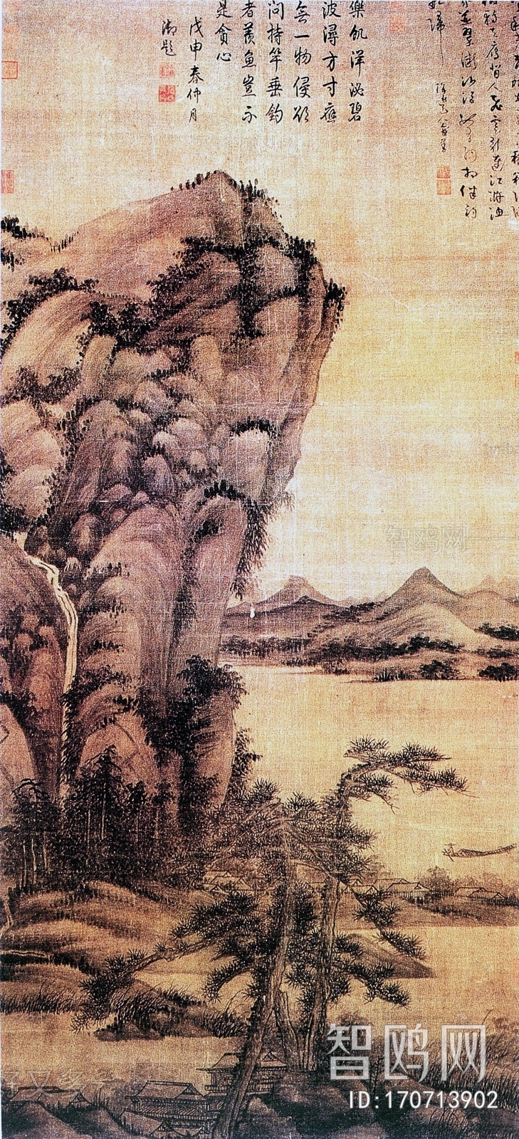 新中式山水风景装饰画