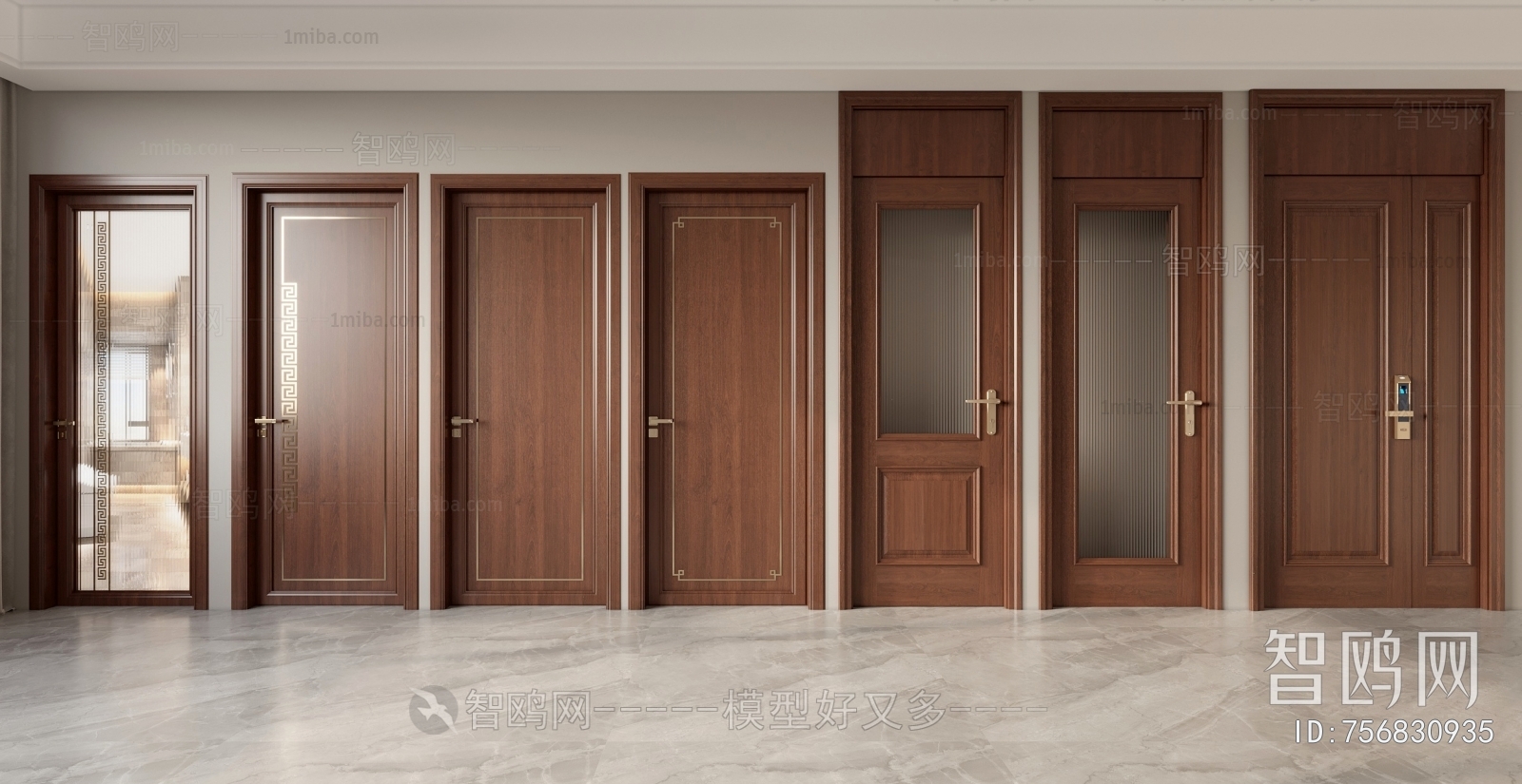 New Chinese Style Single Door