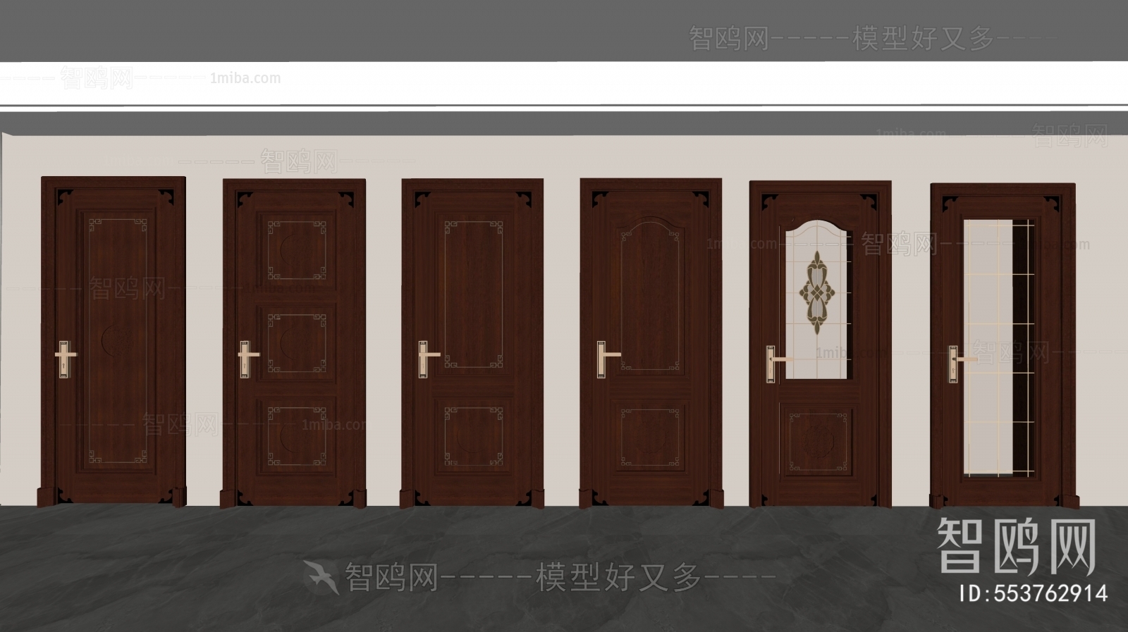 New Chinese Style Single Door