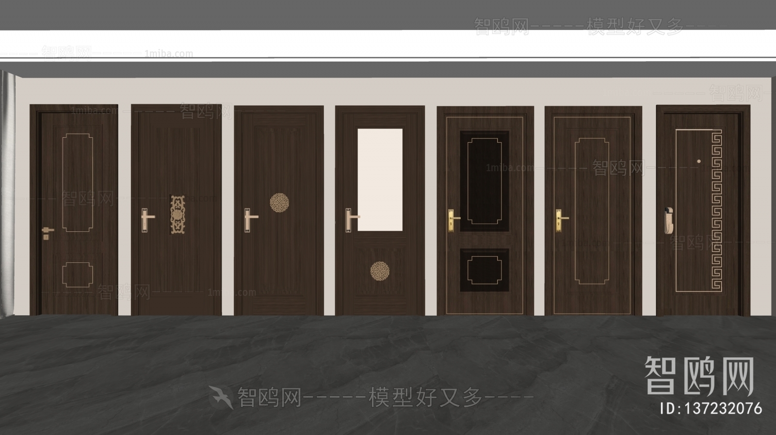 New Chinese Style Single Door