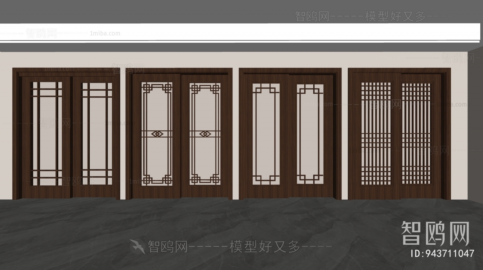 New Chinese Style Sliding Door