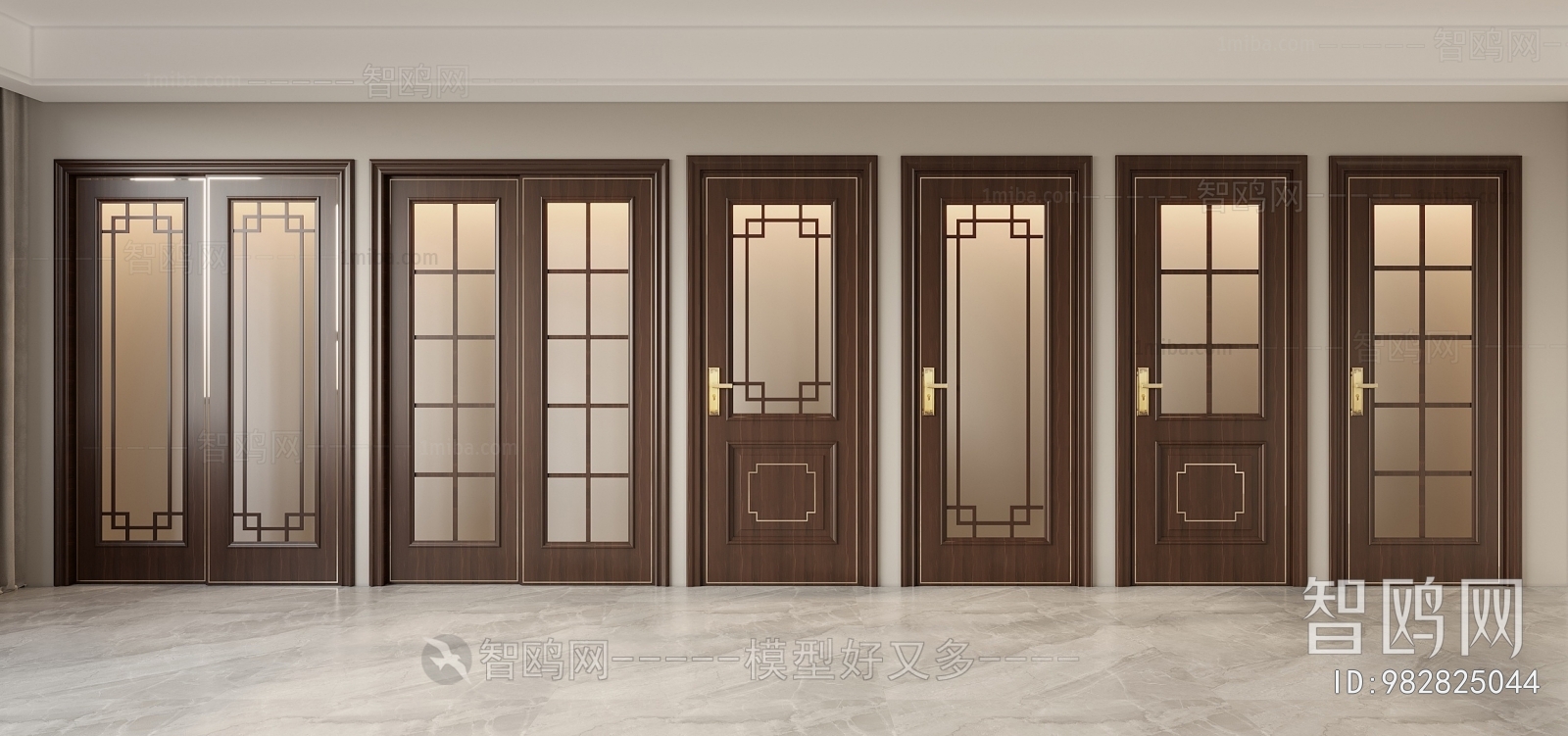 New Chinese Style Single Door