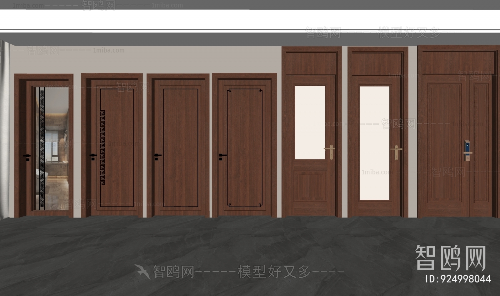 New Chinese Style Single Door