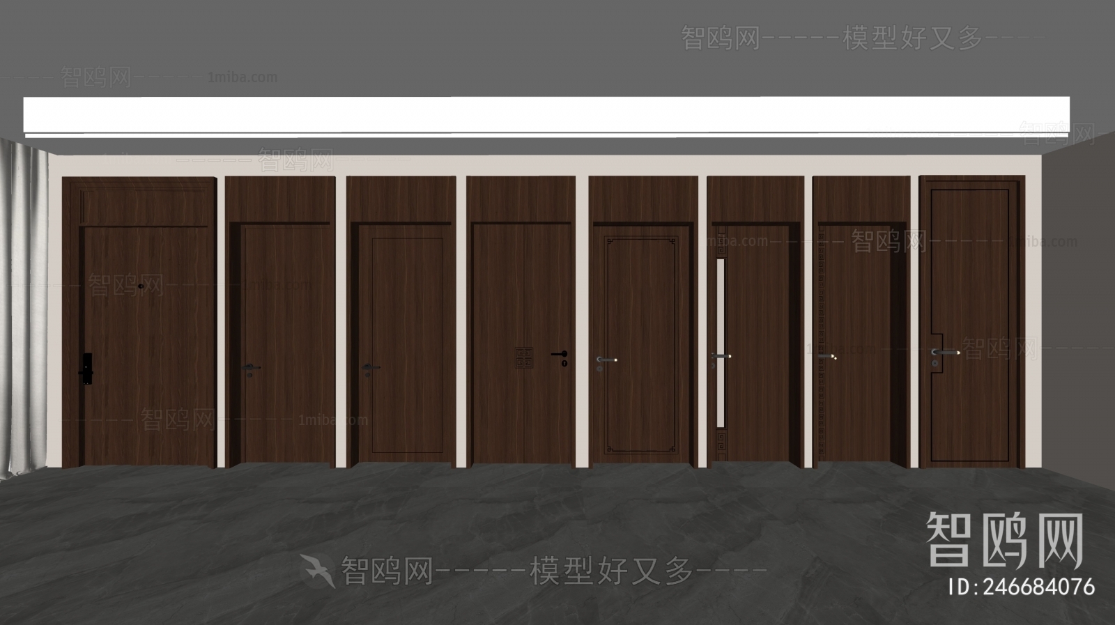 New Chinese Style Single Door