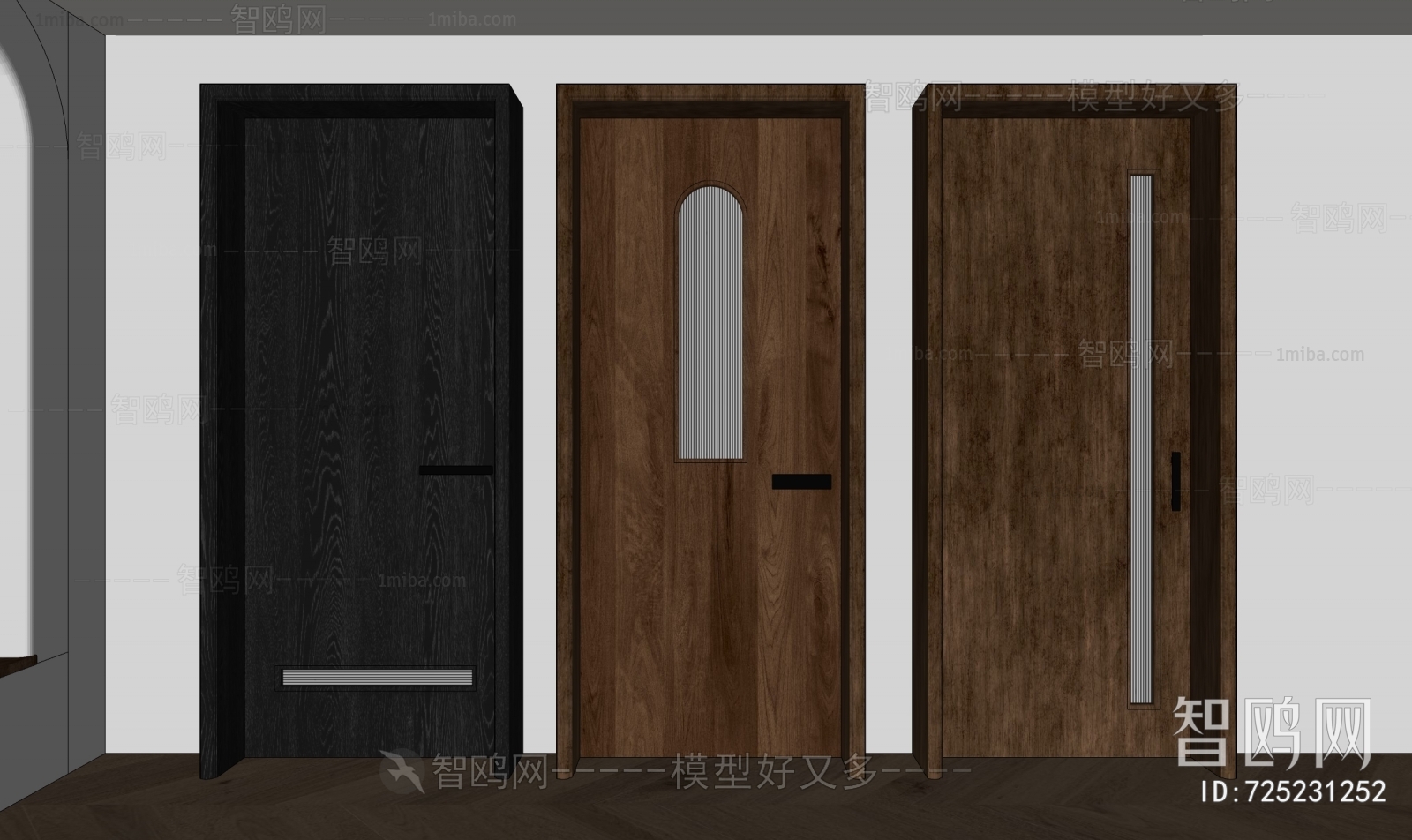 Modern Wabi-sabi Style Single Door