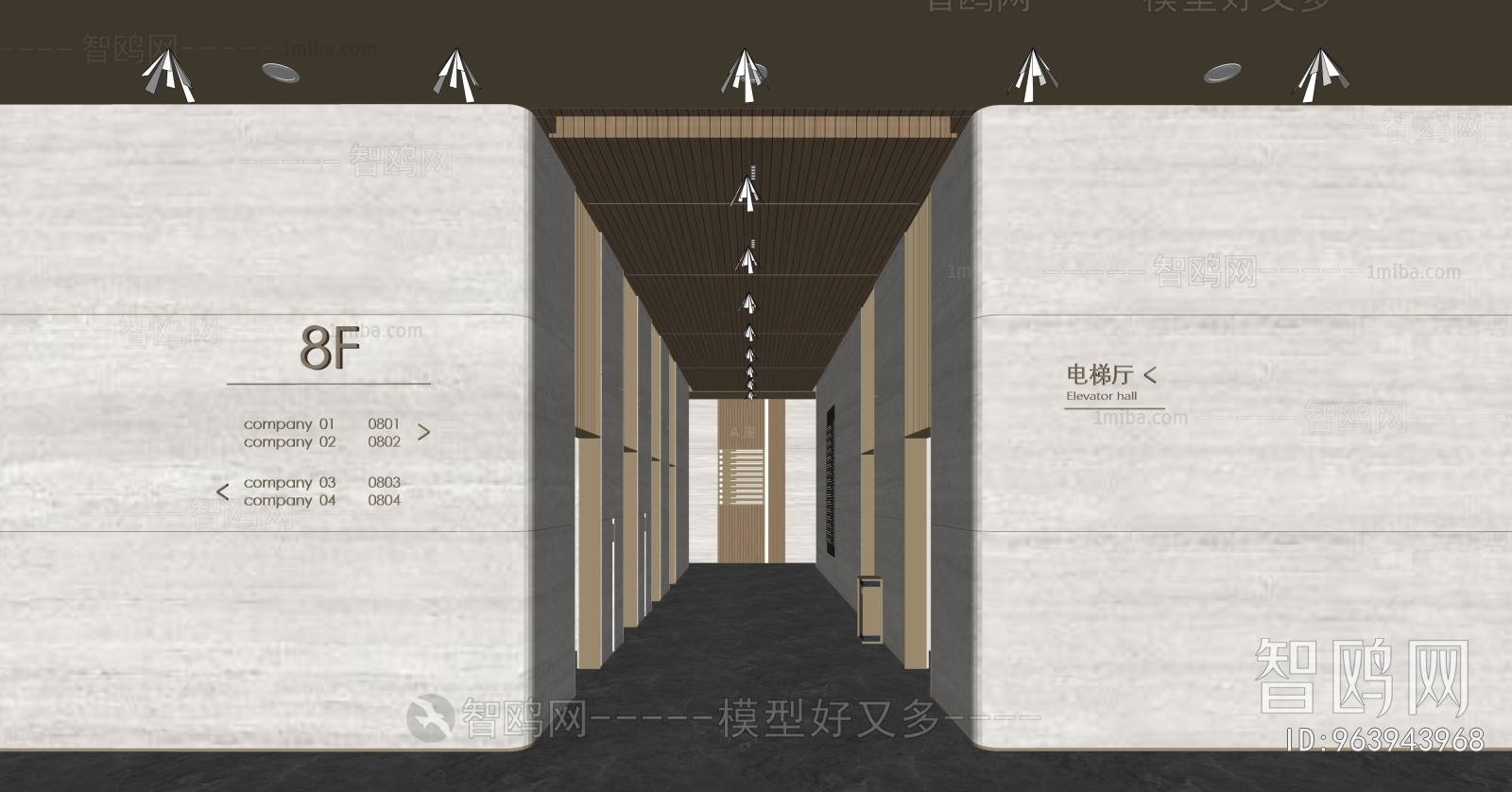 Modern Corridor/elevator Hall