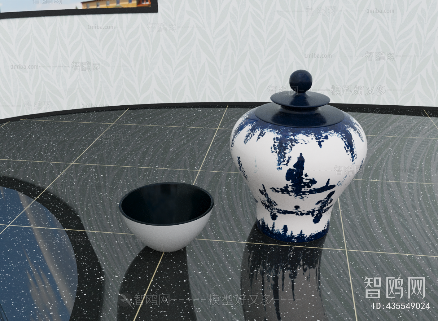 中式陶瓷 茶叶罐