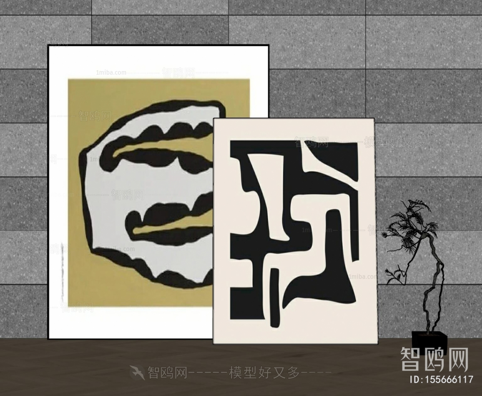 现代抽象装饰挂画