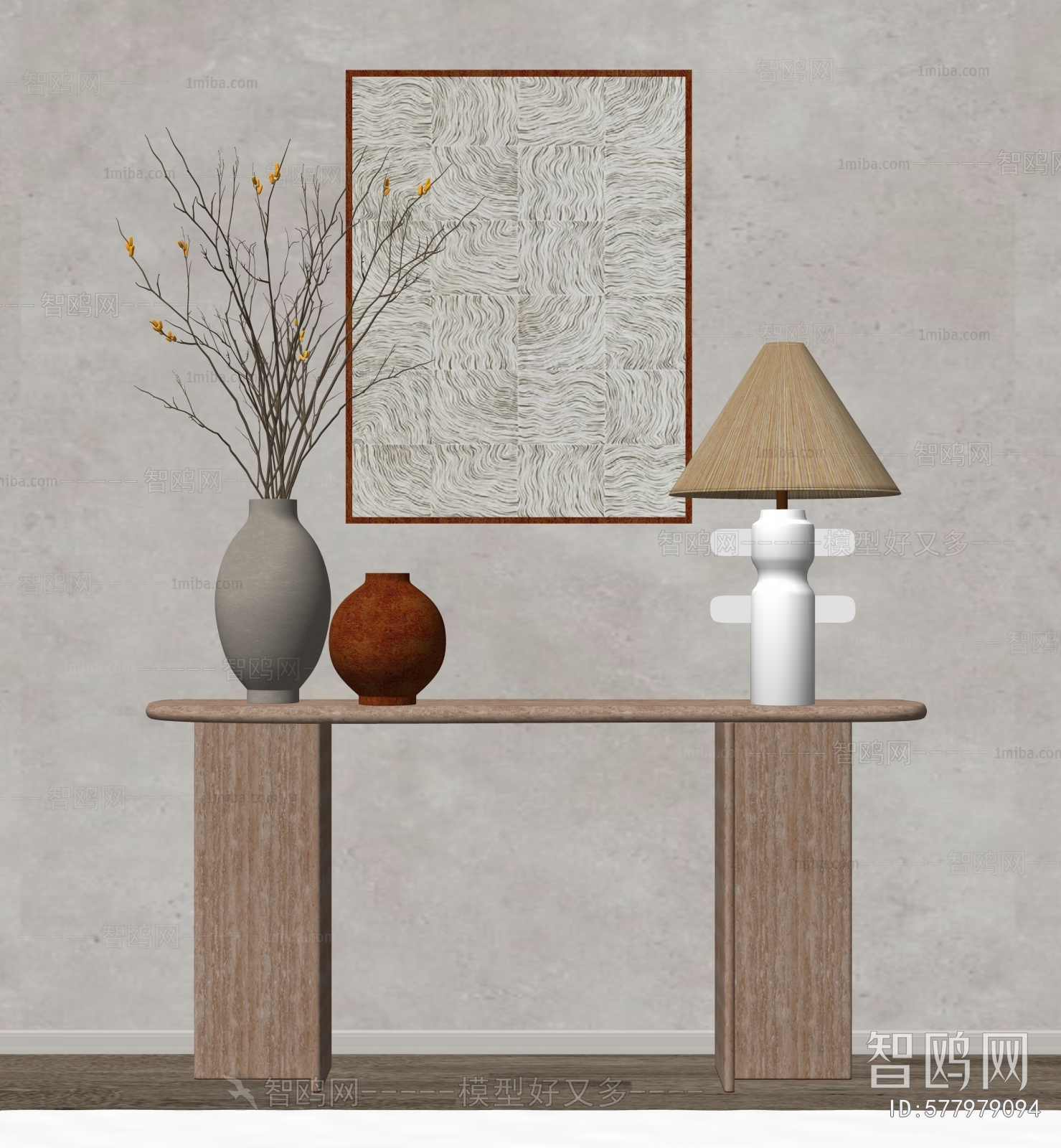 Wabi-sabi Style Console