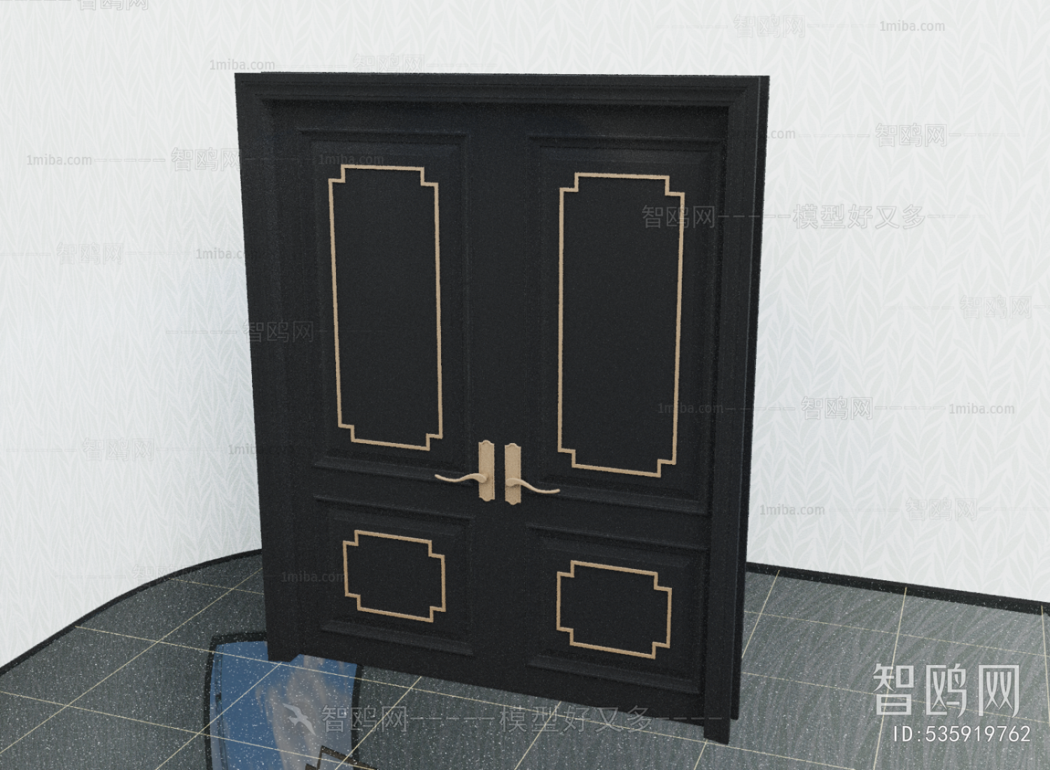 New Chinese Style Double Door