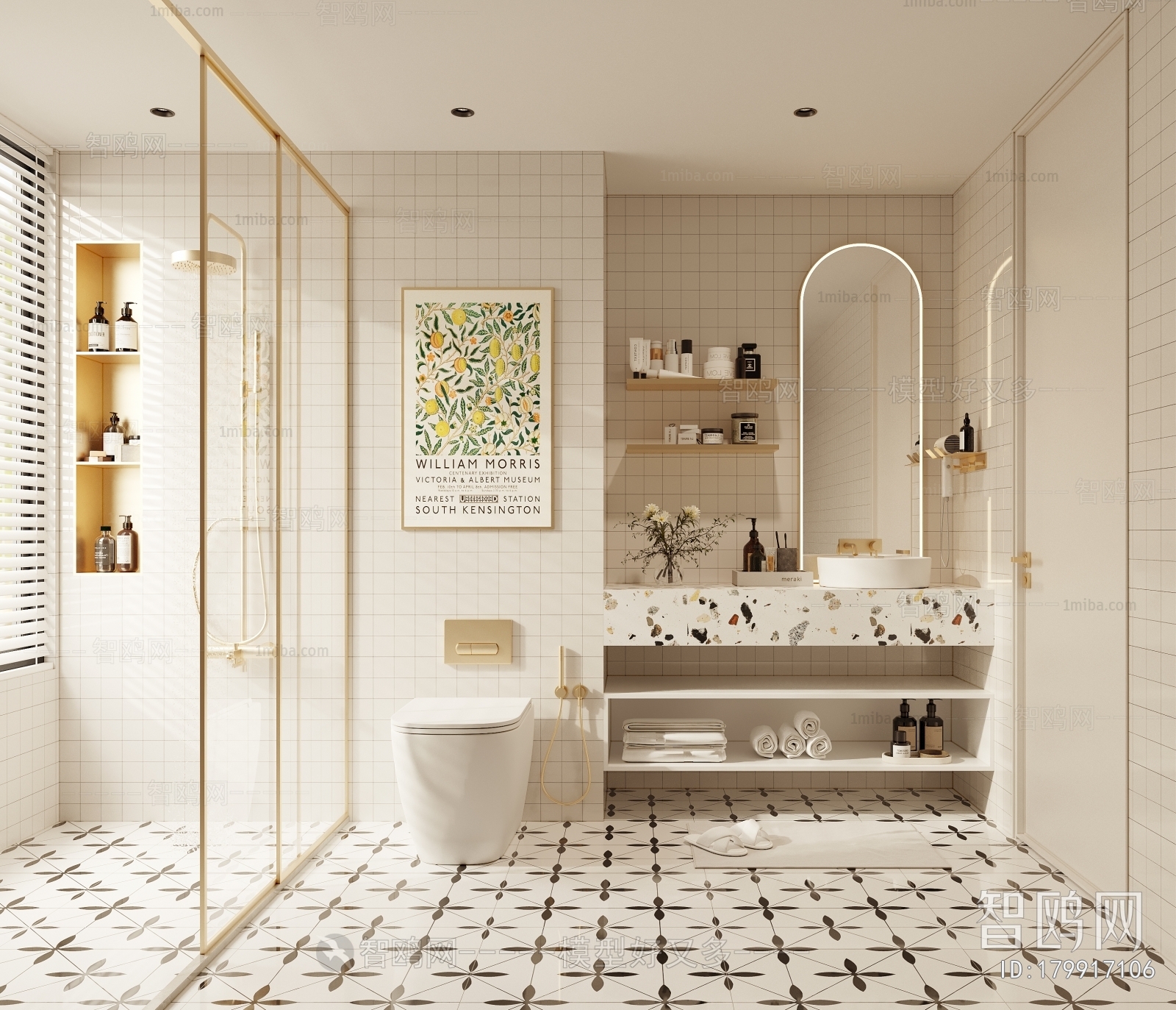 现代法式卫生间浴室