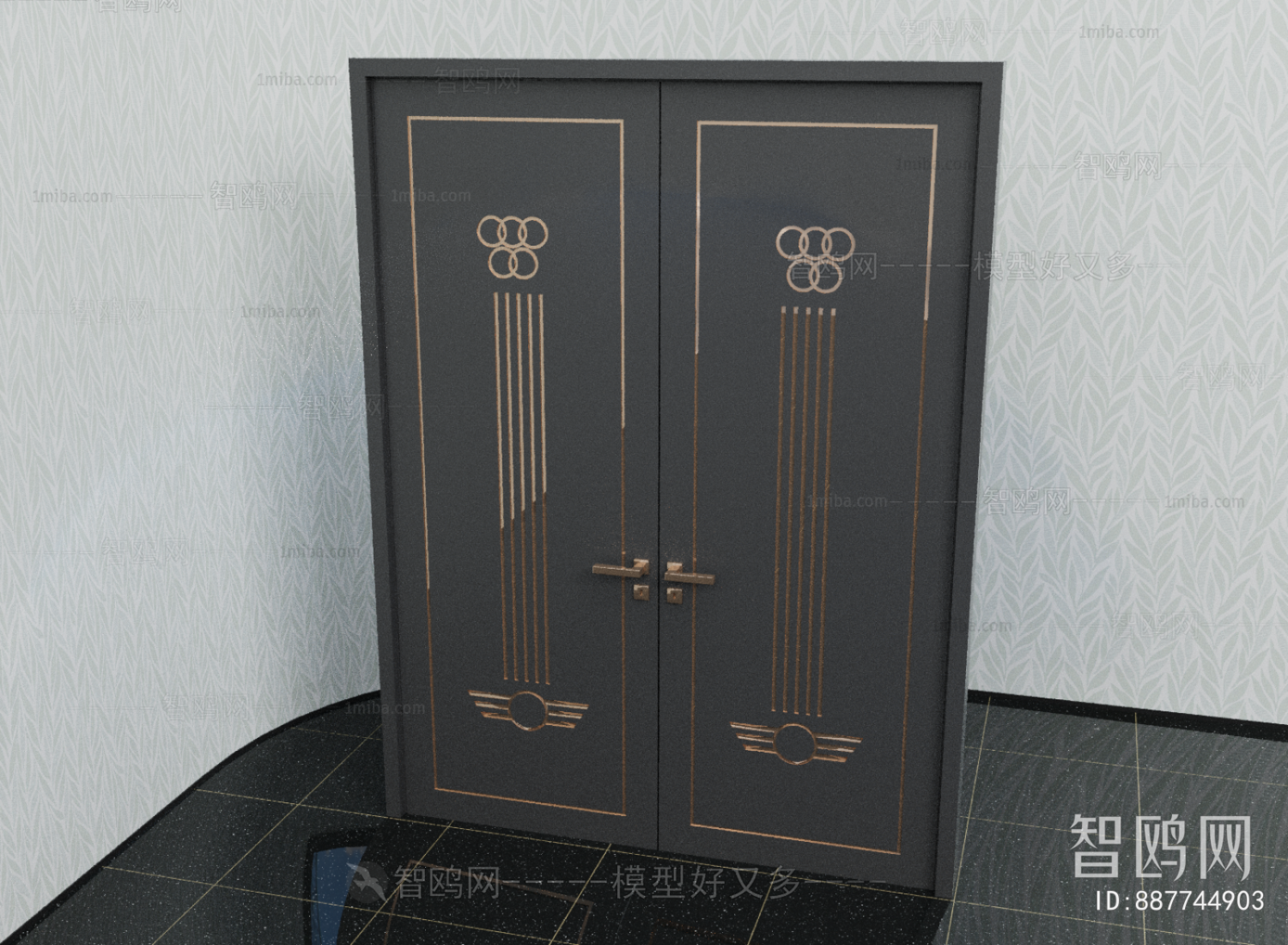 New Chinese Style Double Door