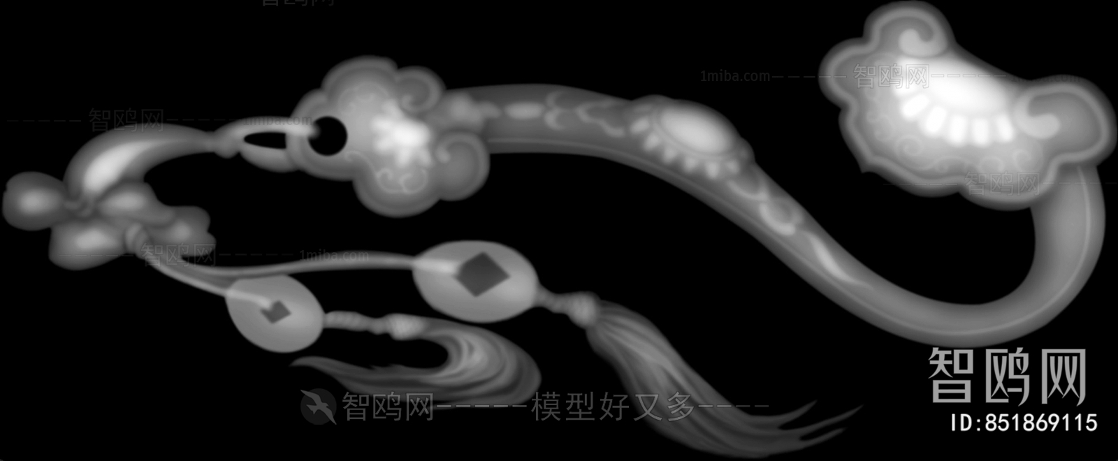 黑白灰度凹凸图