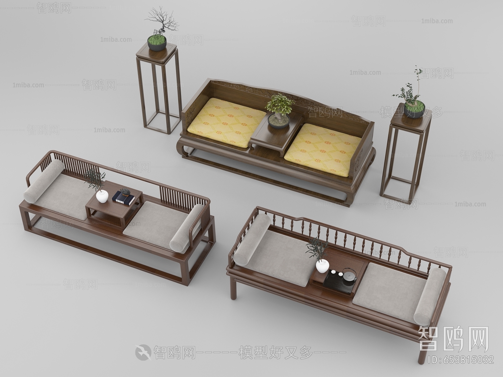 New Chinese Style Arhat Bed