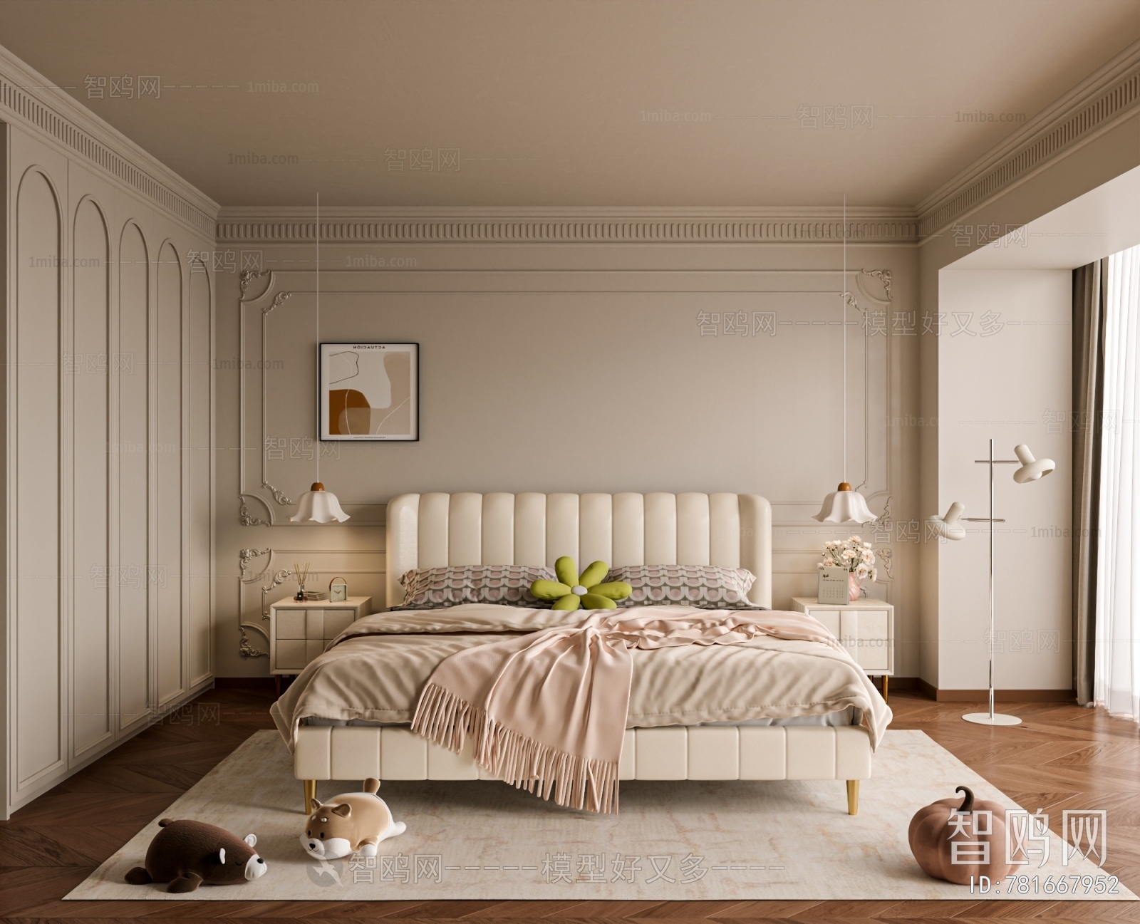 Modern French Style Bedroom