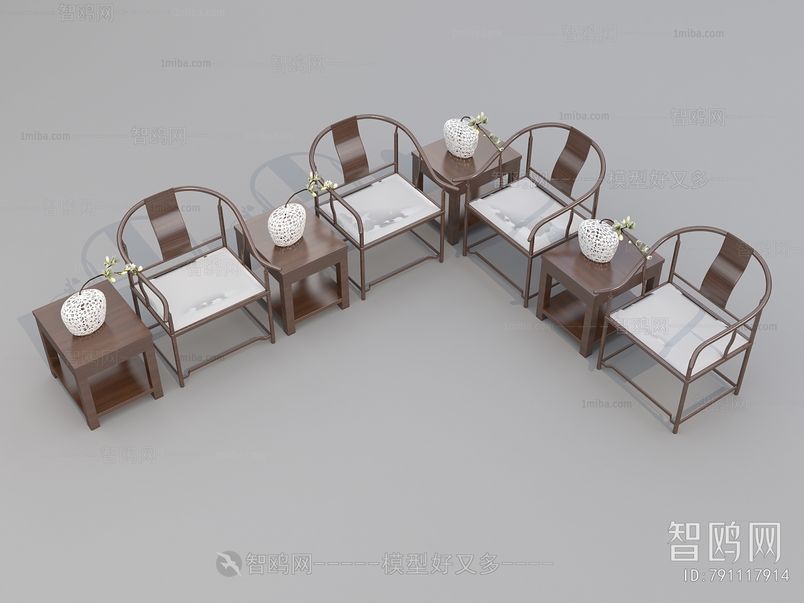 New Chinese Style Lounge Chair