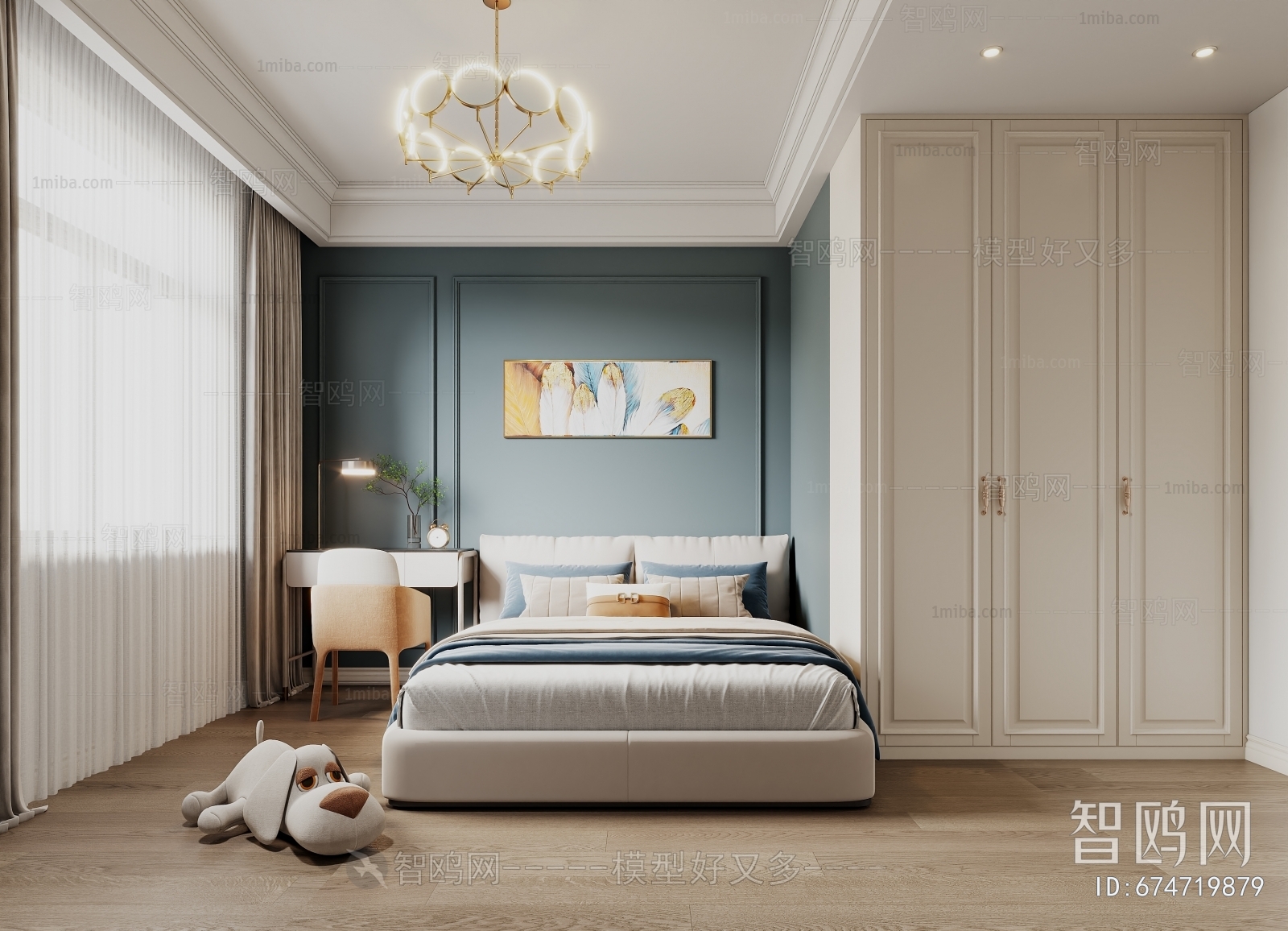 Modern French Style Bedroom