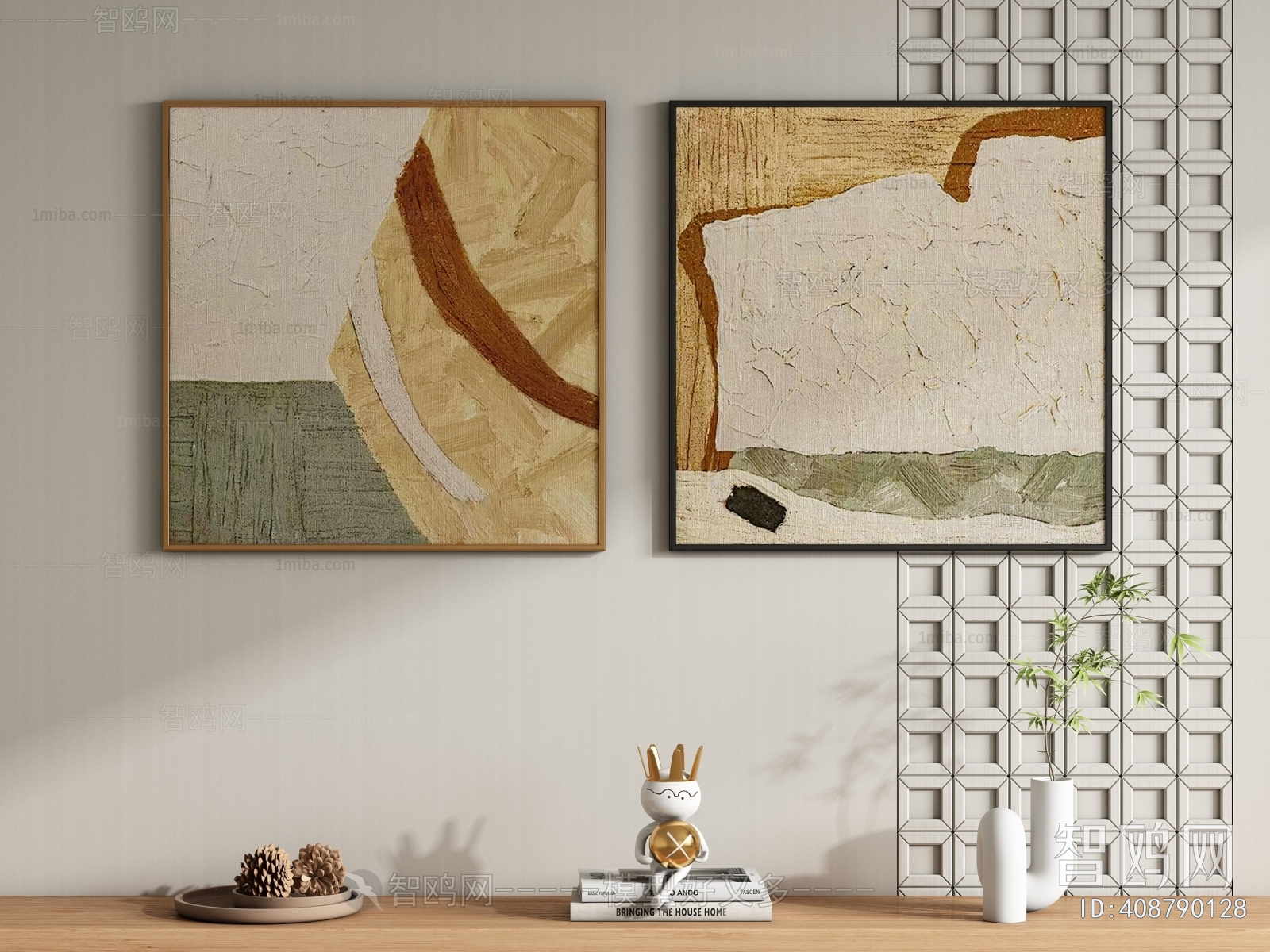 Modern Wabi-sabi Style Painting