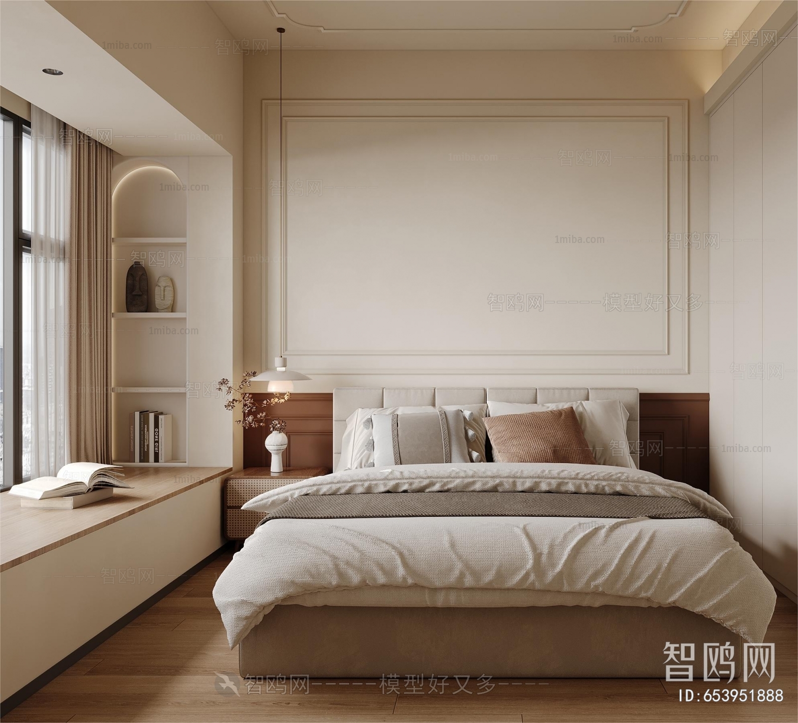 Modern French Style Bedroom