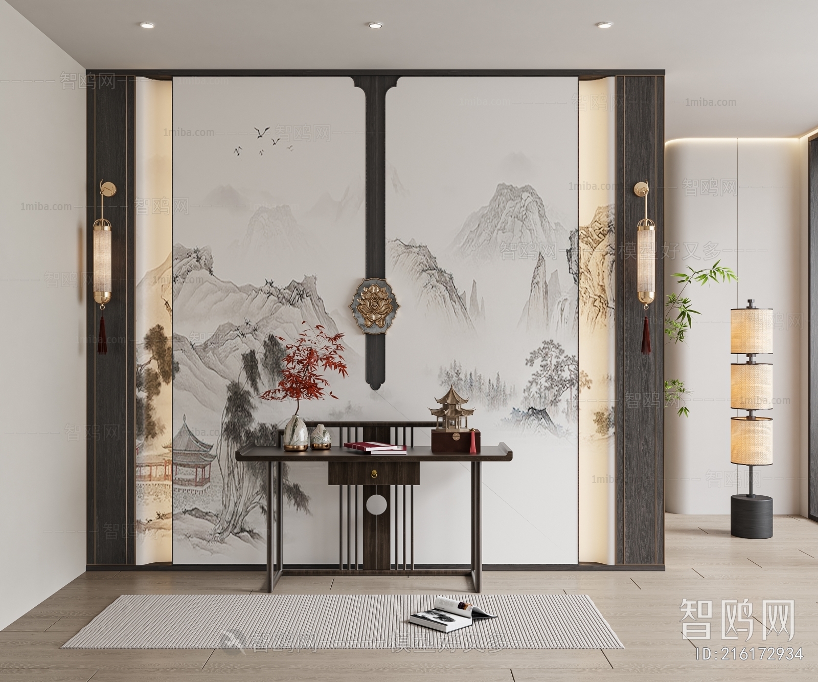 New Chinese Style Hallway