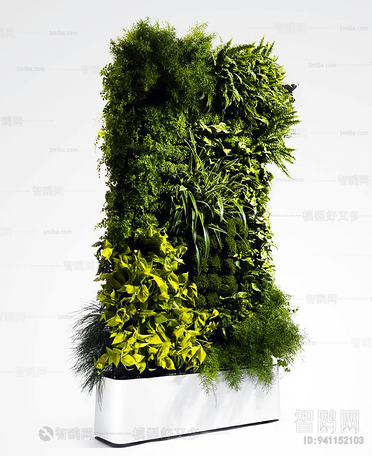 绿植墙植物堆