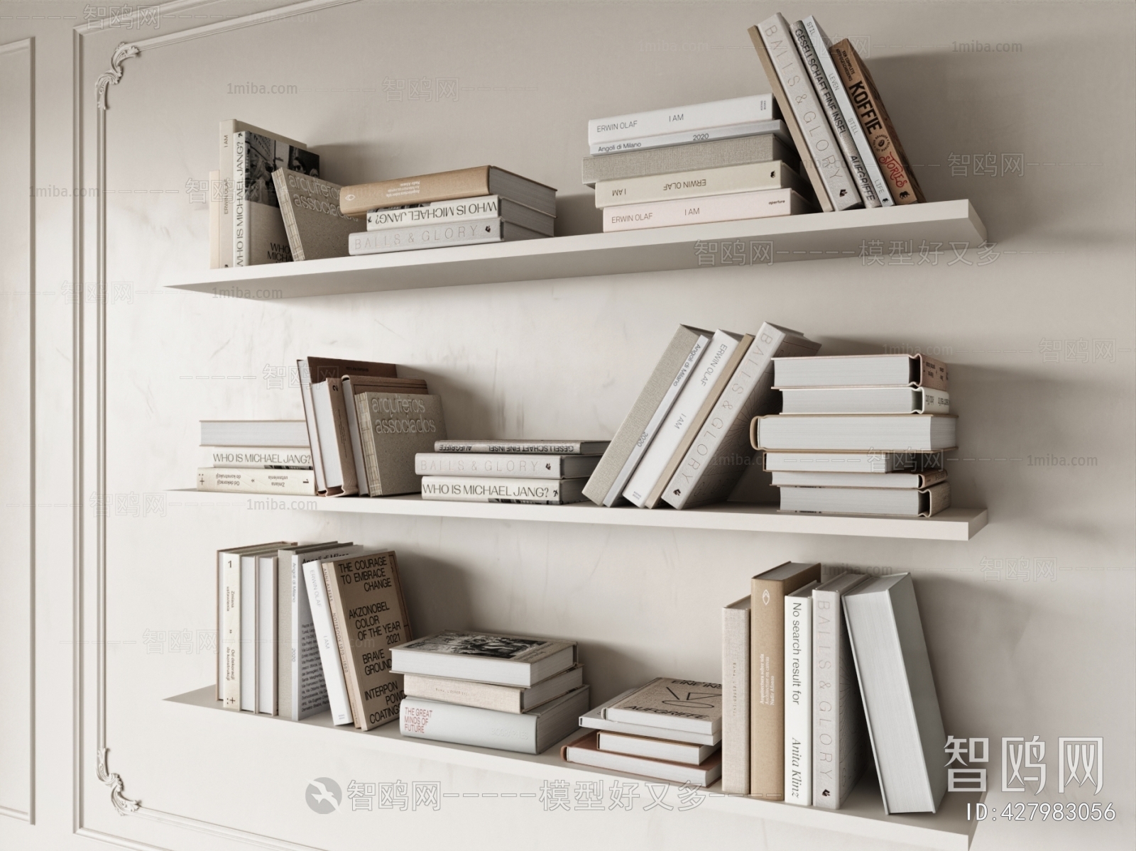 Modern Wabi-sabi Style Bookshelf