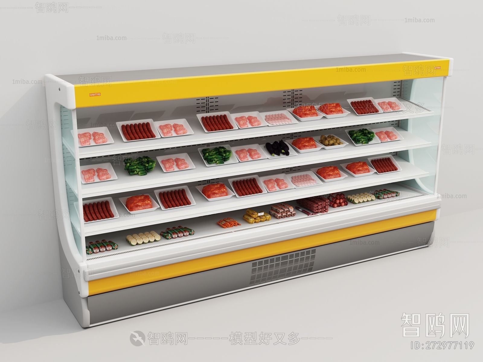 现代烤串冷藏柜