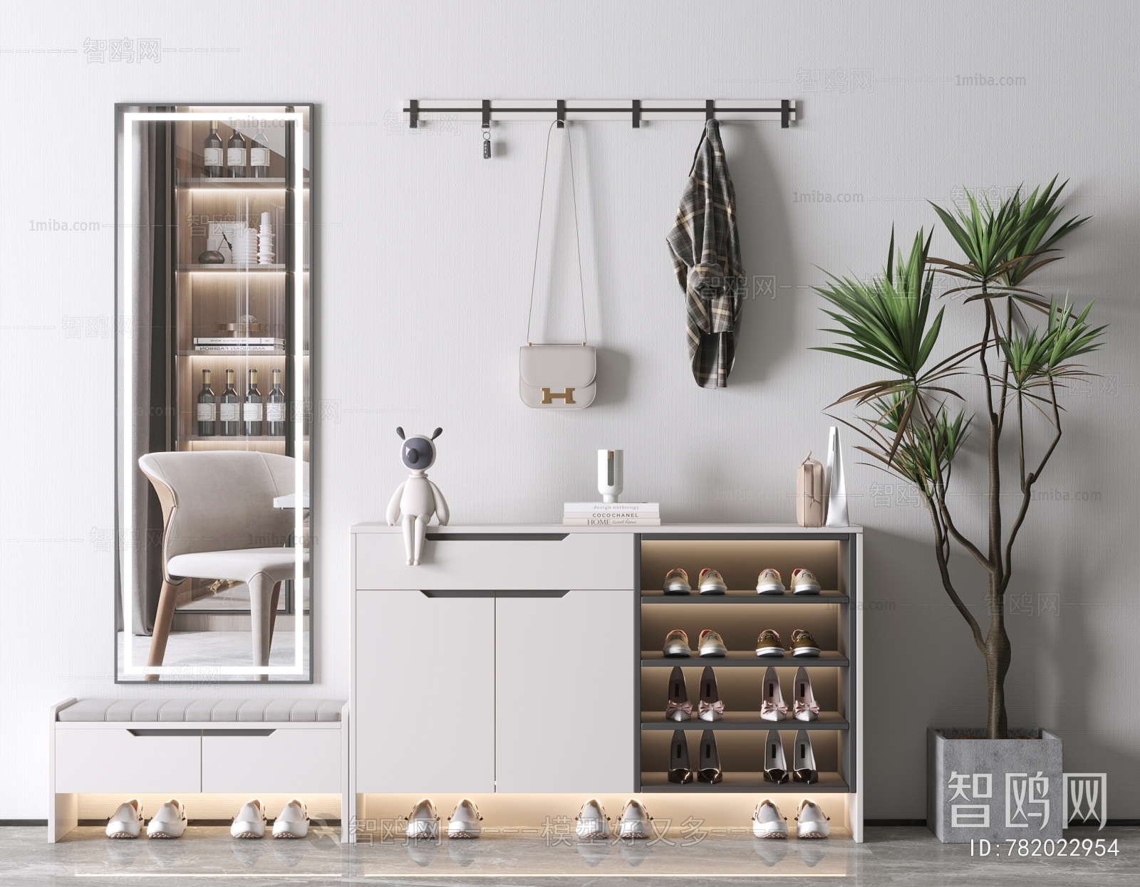 Modern Shoe Cabinet